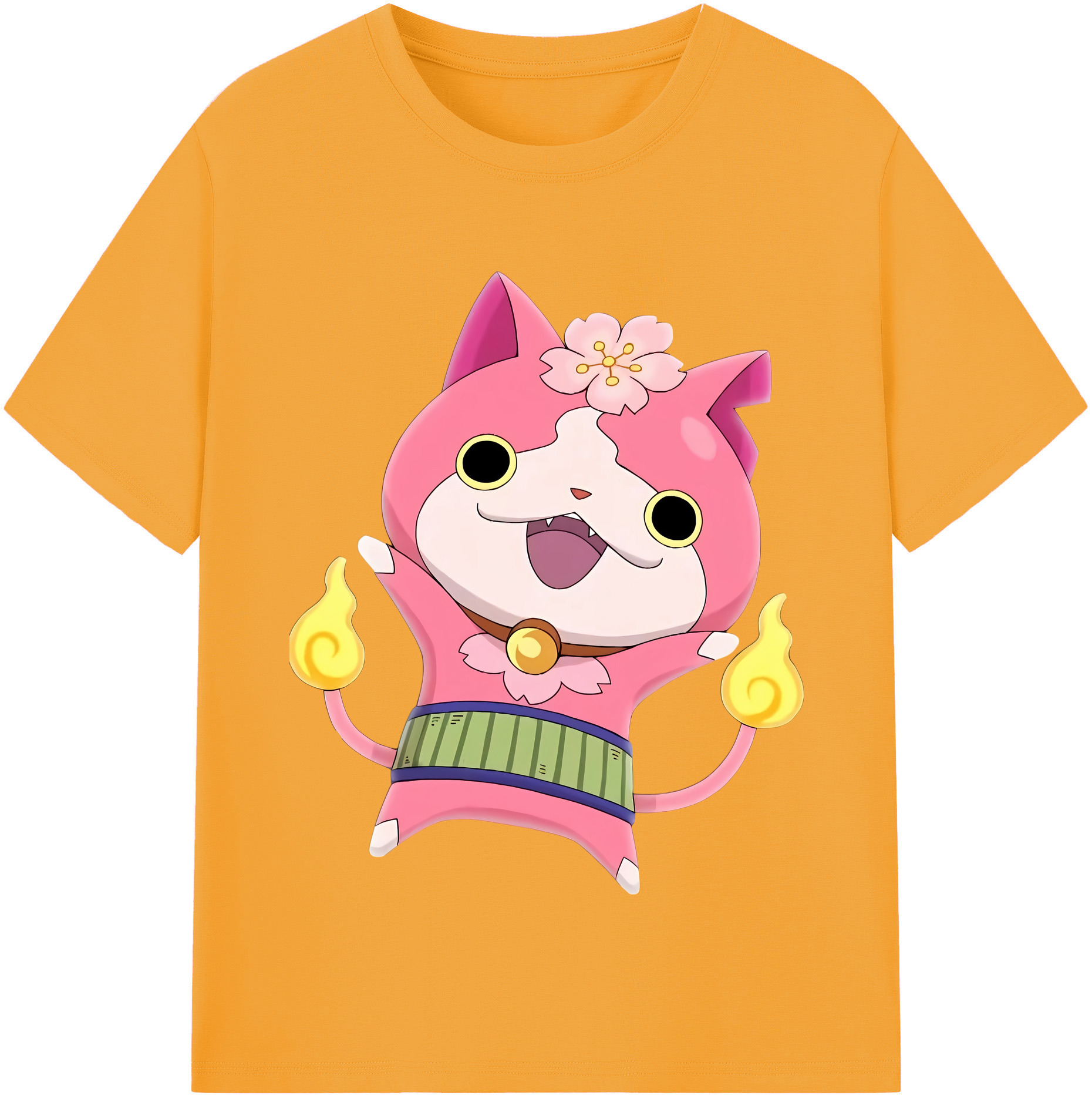 （画像用） 妖怪ウォッチ Yo-kai Watch レディースカジュアルプリントTシャツ（綿100％）