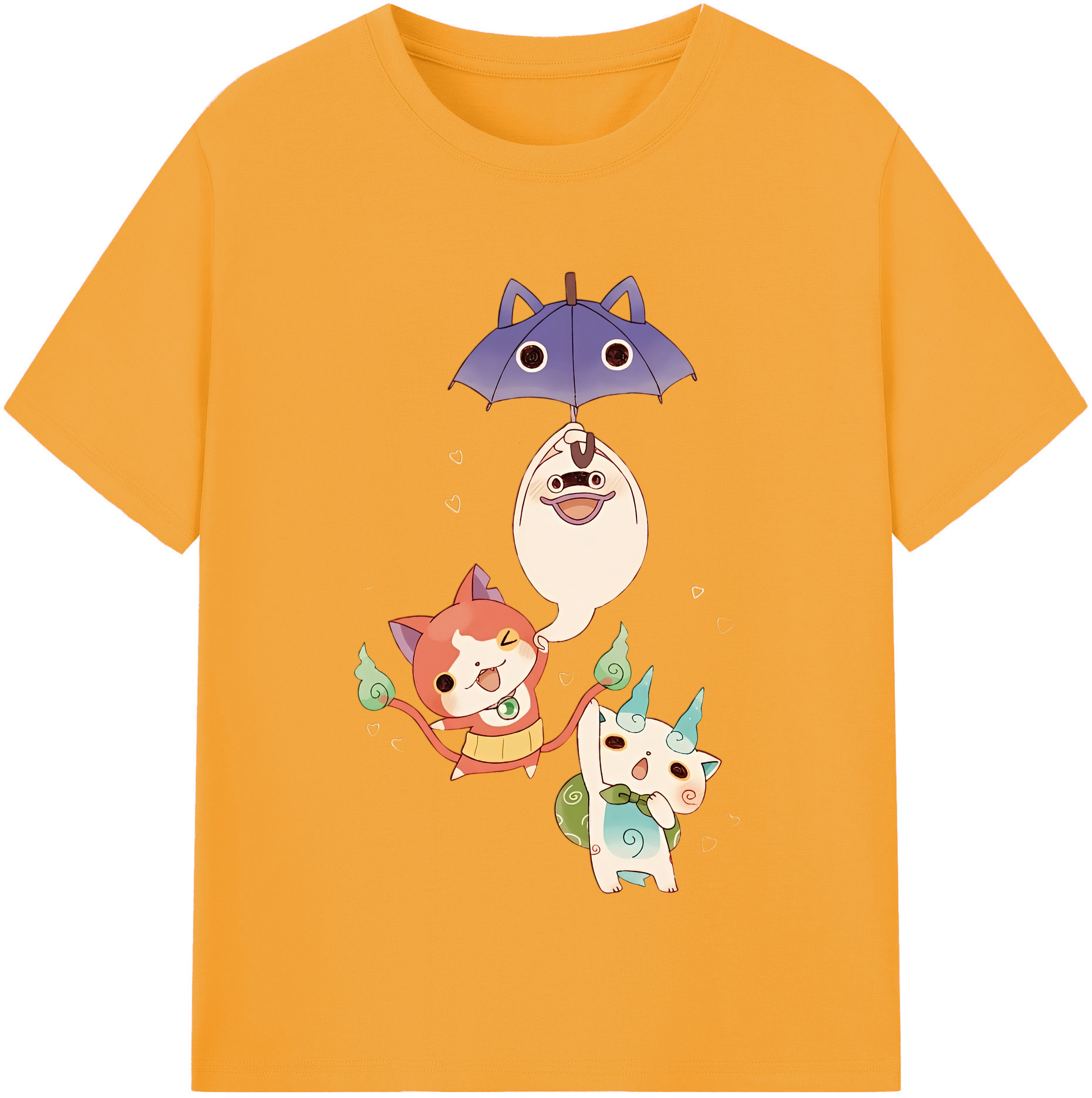 （画像用） 妖怪ウォッチ Yo-kai Watch レディースカジュアルプリントTシャツ（綿100％）