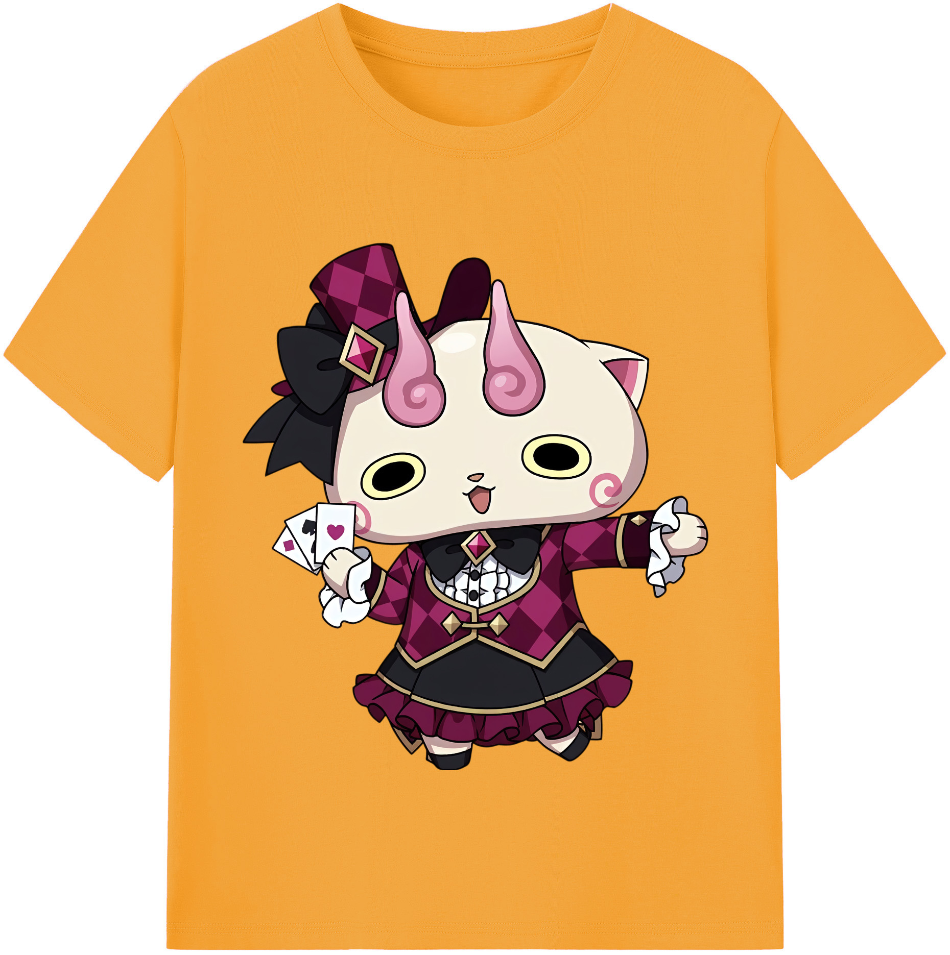 （画像用） 妖怪ウォッチ Yo-kai Watch レディースカジュアルプリントTシャツ（綿100％）