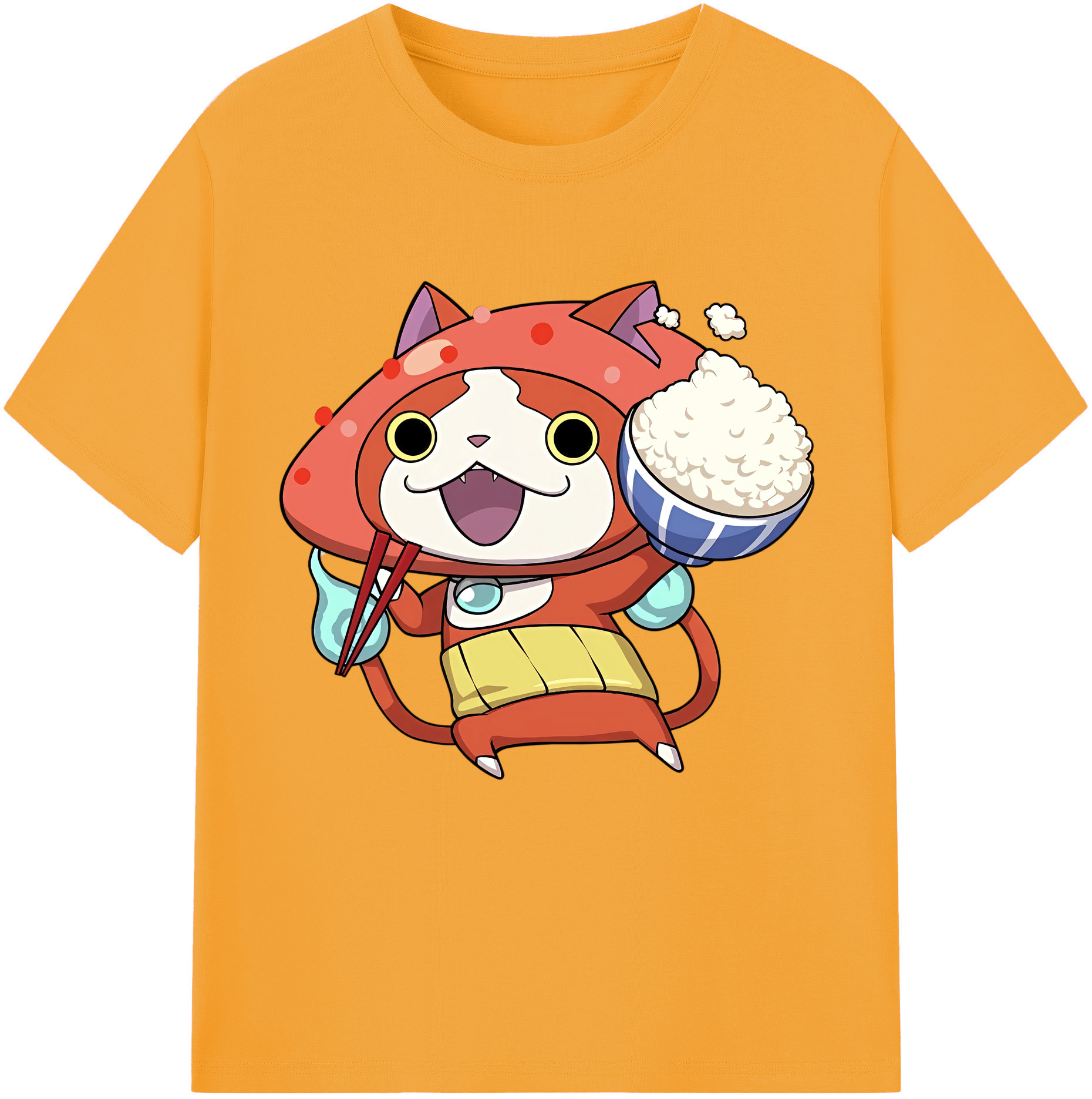 （画像用） 妖怪ウォッチ Yo-kai Watch レディースカジュアルプリントTシャツ（綿100％）