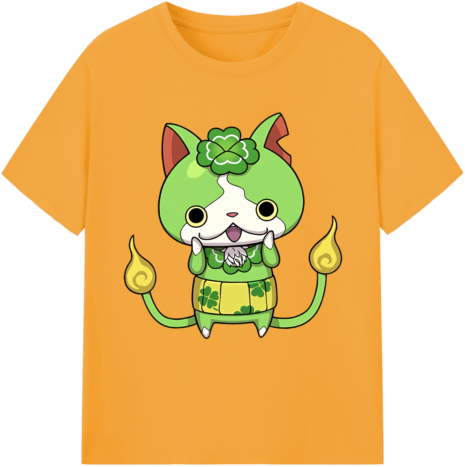 （画像用） 妖怪ウォッチ Yo-kai Watch レディースカジュアルプリントTシャツ（綿100％）