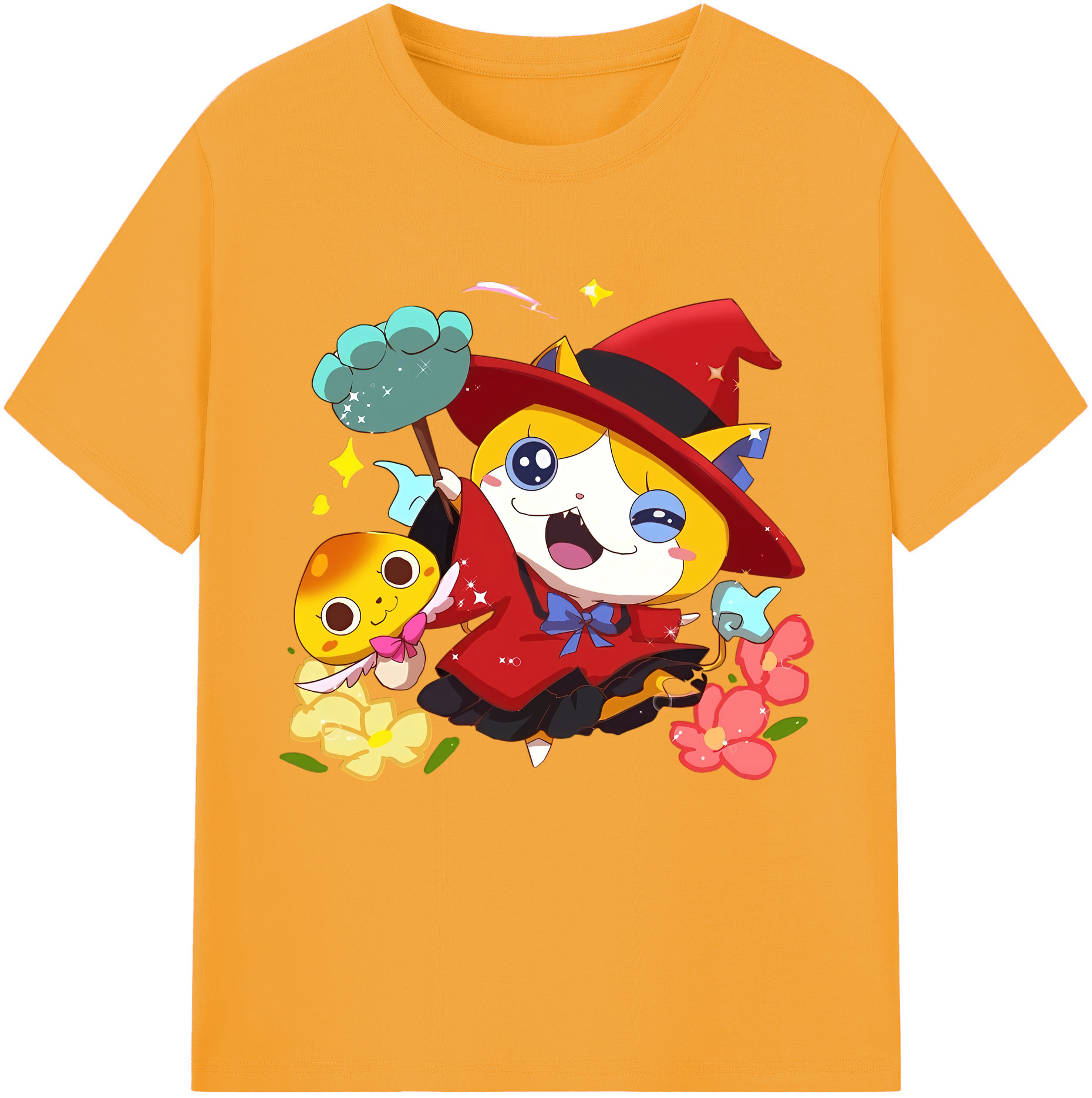 （画像用） 妖怪ウォッチ Yo-kai Watch レディースカジュアルプリントTシャツ（綿100％）
