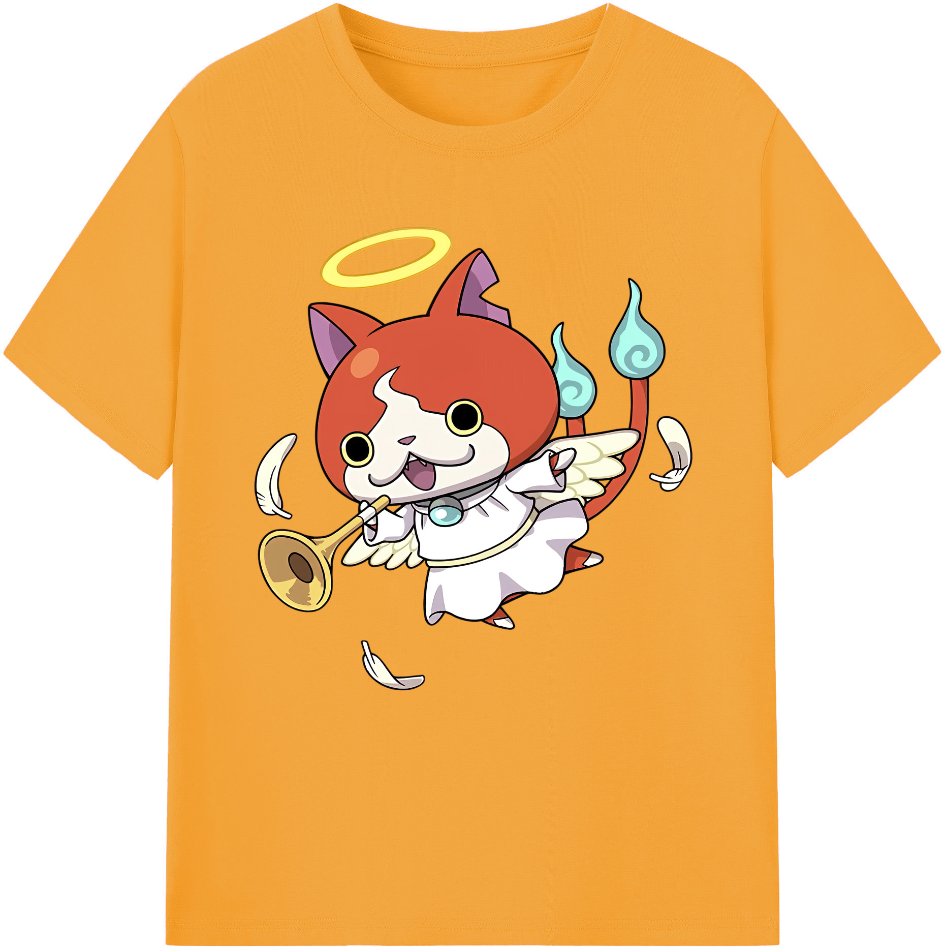 （画像用） 妖怪ウォッチ Yo-kai Watch レディースカジュアルプリントTシャツ（綿100％）