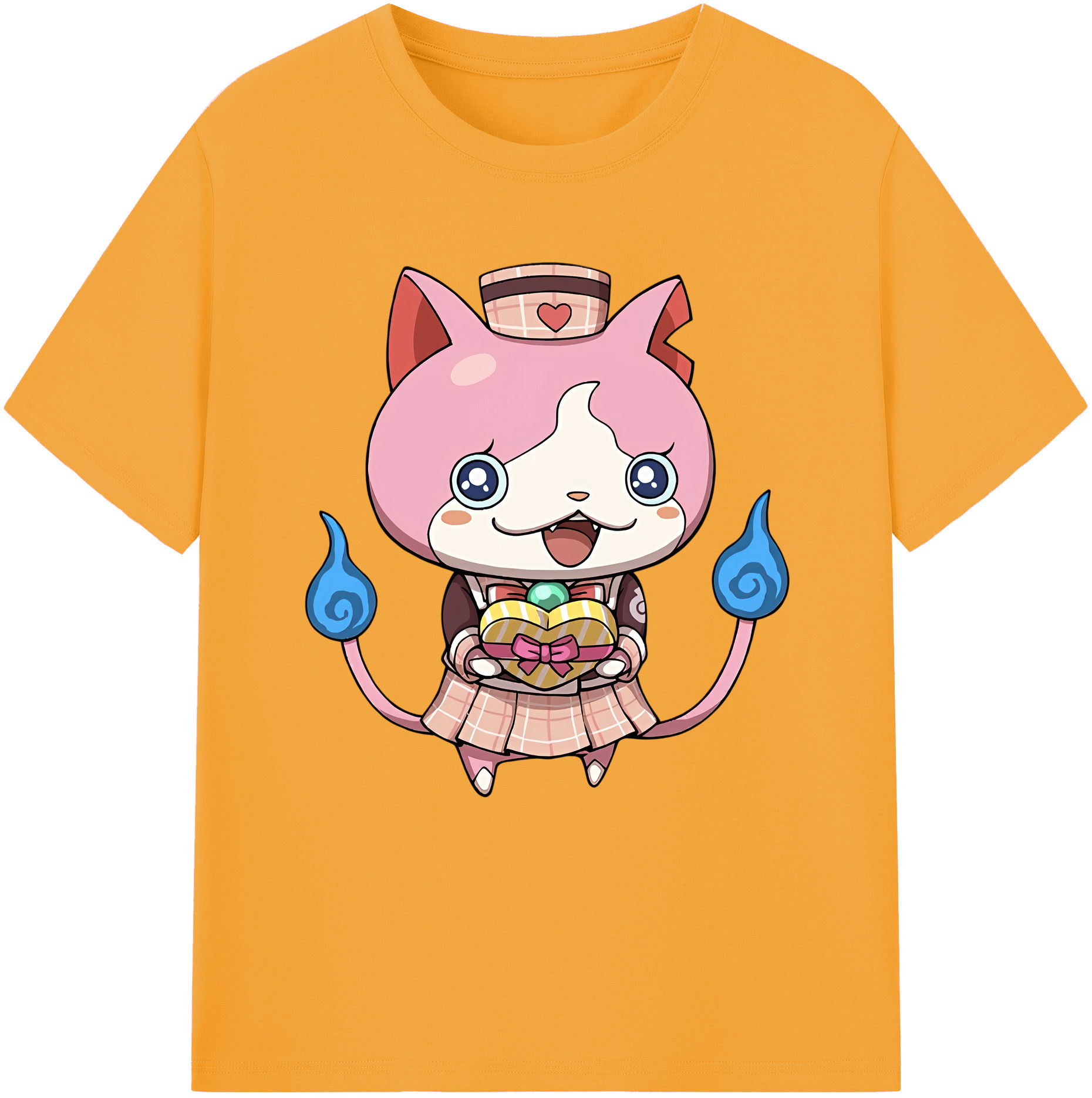 （画像用） 妖怪ウォッチ Yo-kai Watch レディースカジュアルプリントTシャツ（綿100％）