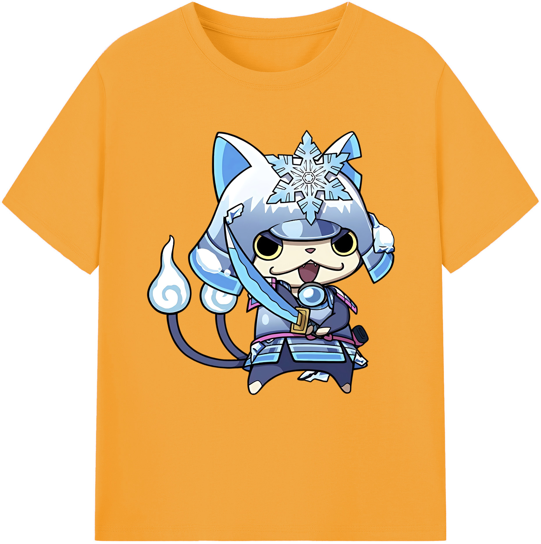（画像用） 妖怪ウォッチ Yo-kai Watch レディースカジュアルプリントTシャツ（綿100％）
