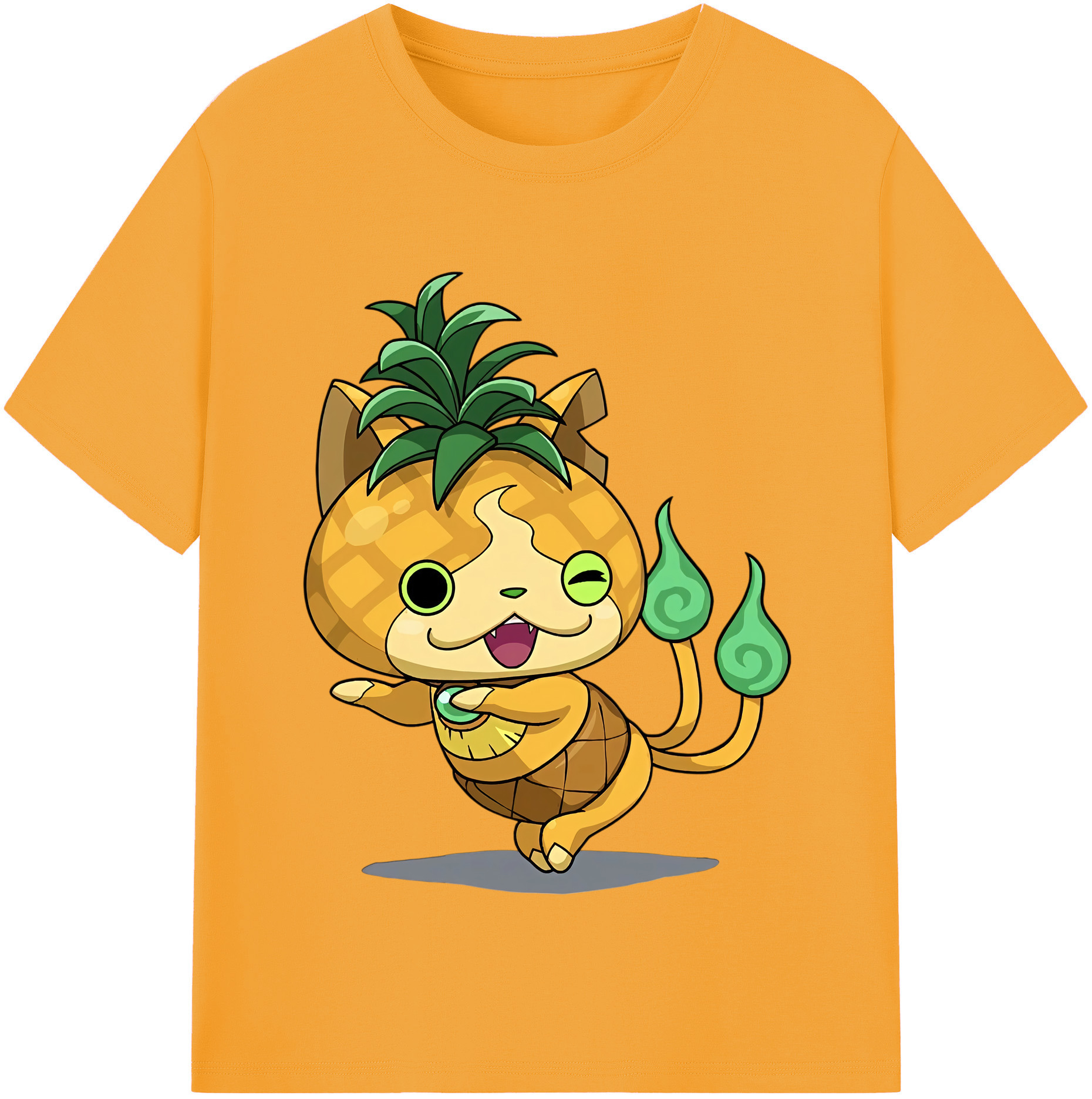 （画像用） 妖怪ウォッチ Yo-kai Watch レディースカジュアルプリントTシャツ（綿100％）