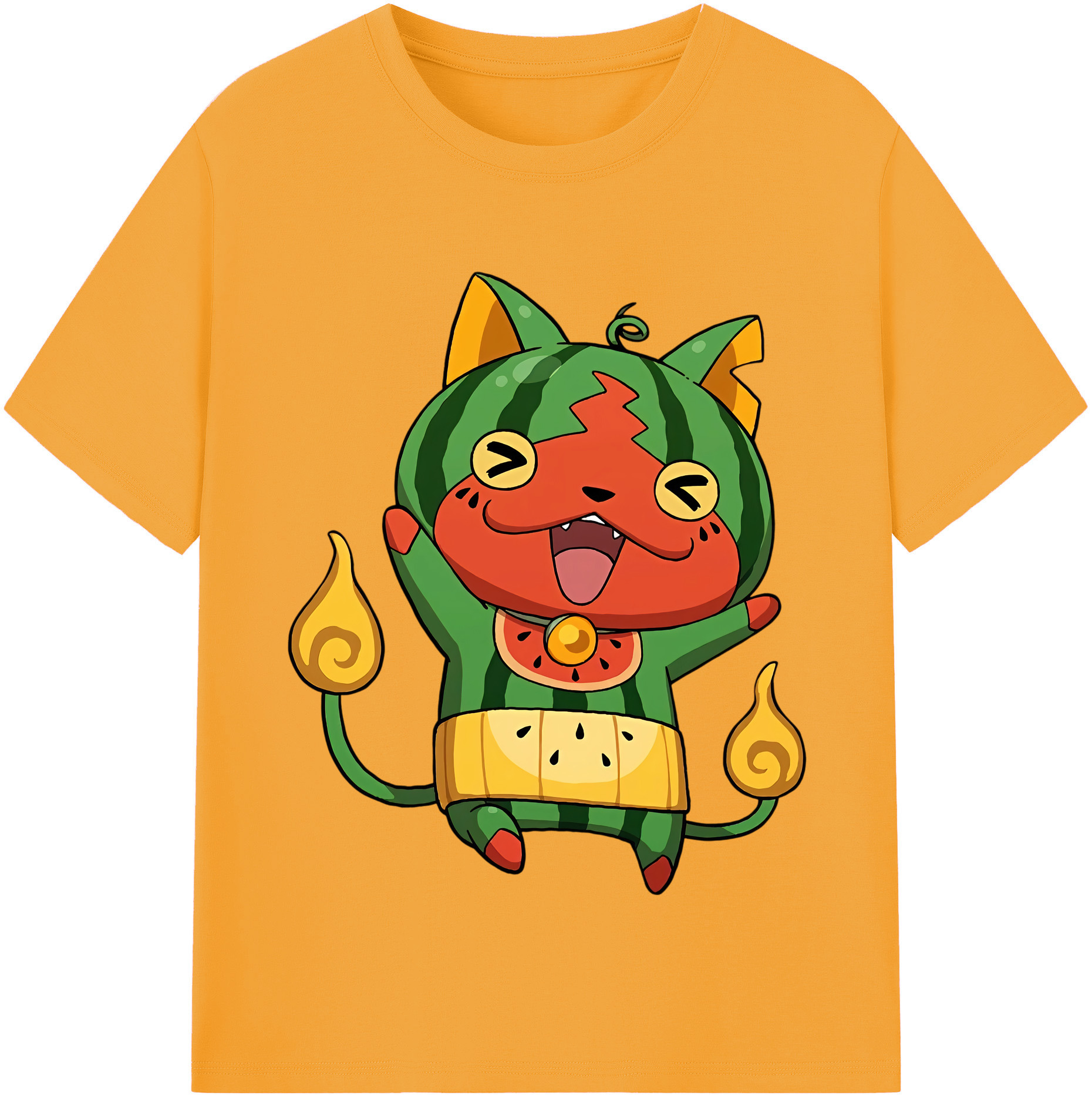 （画像用） 妖怪ウォッチ Yo-kai Watch レディースカジュアルプリントTシャツ（綿100％）