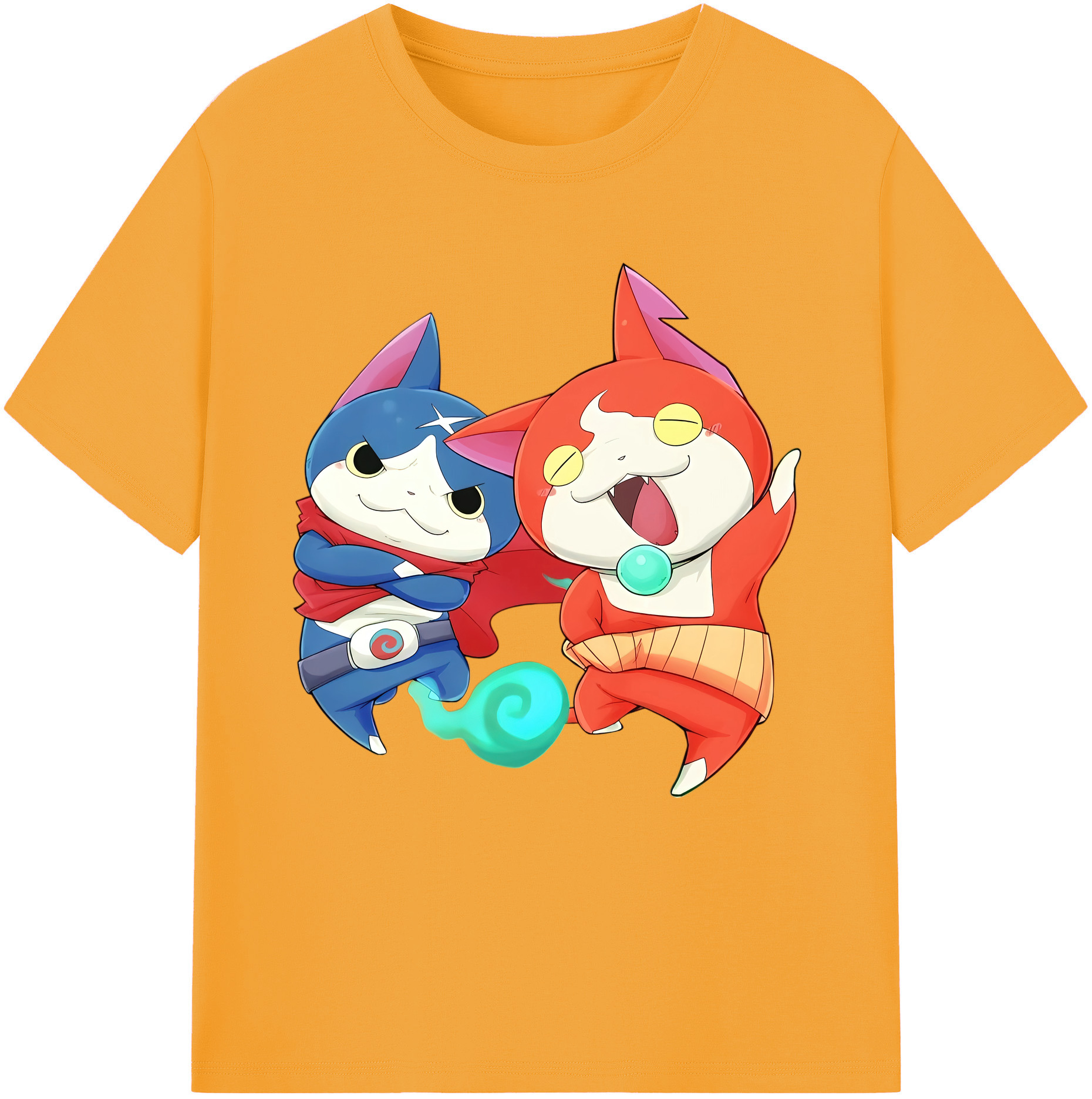（画像用） 妖怪ウォッチ Yo-kai Watch レディースカジュアルプリントTシャツ（綿100％）