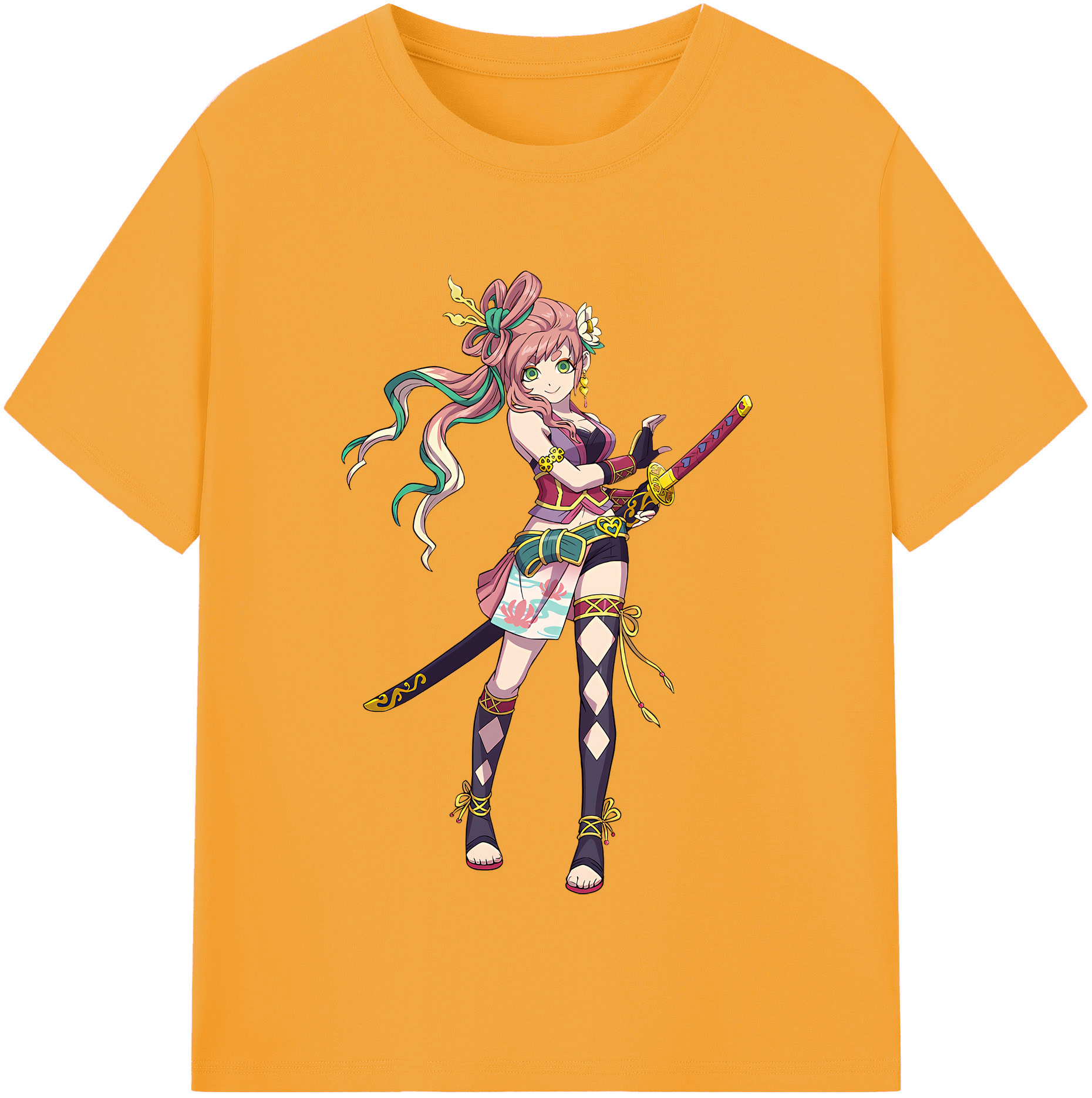 （画像用） 妖怪ウォッチ Yo-kai Watch レディースカジュアルプリントTシャツ（綿100％）