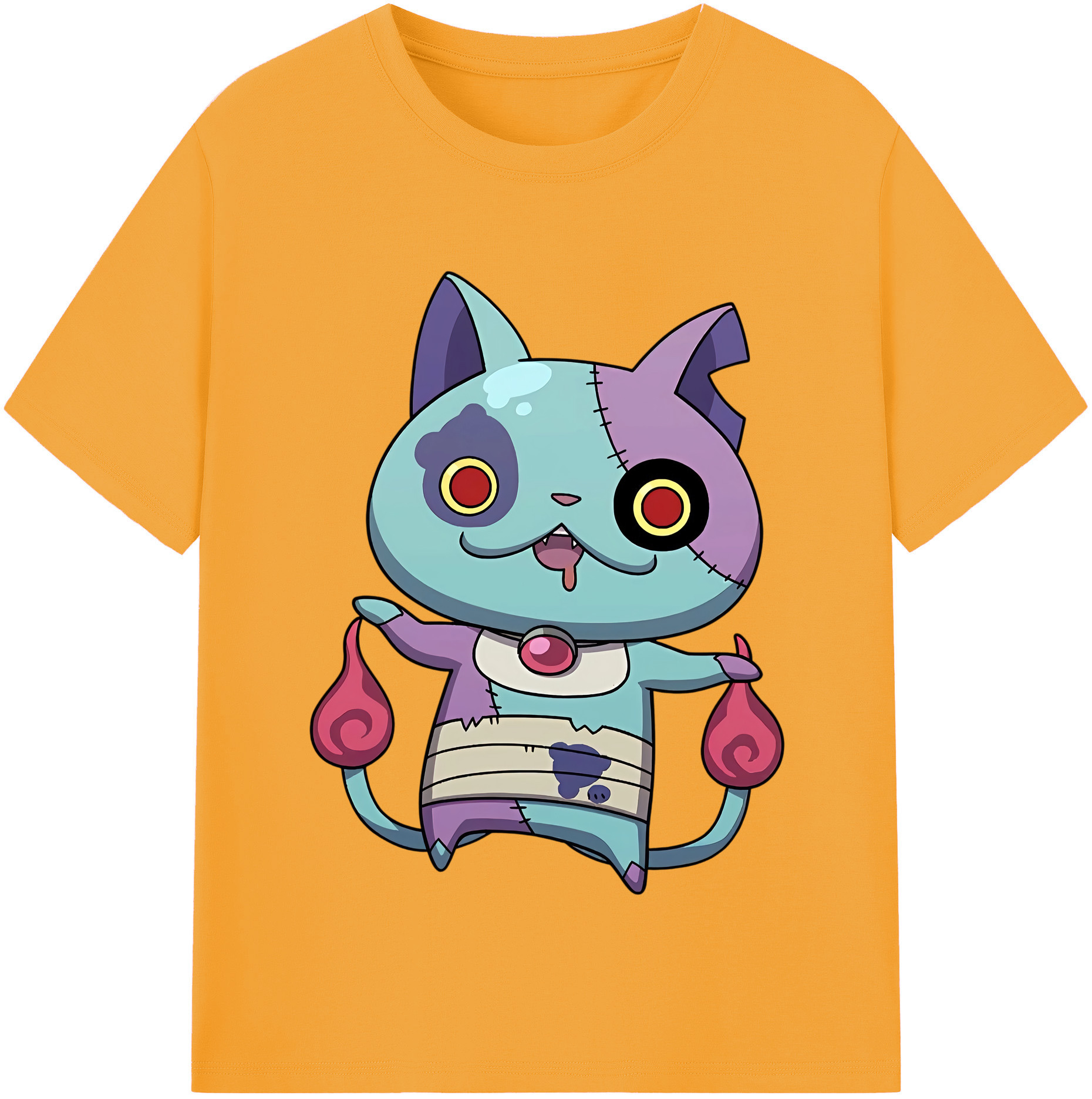 （画像用） 妖怪ウォッチ Yo-kai Watch レディースカジュアルプリントTシャツ（綿100％）