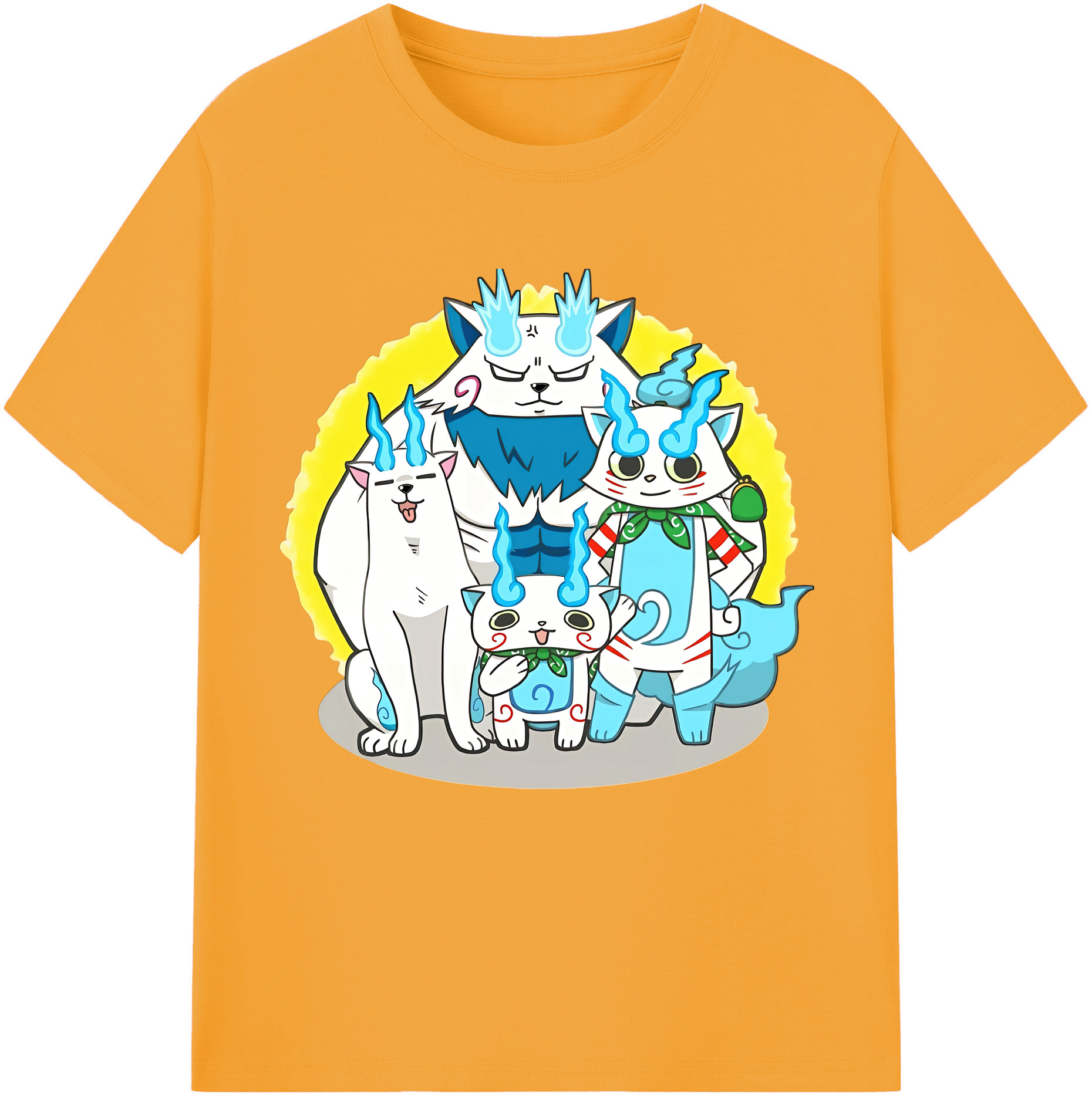 （画像用） 妖怪ウォッチ Yo-kai Watch レディースカジュアルプリントTシャツ（綿100％）