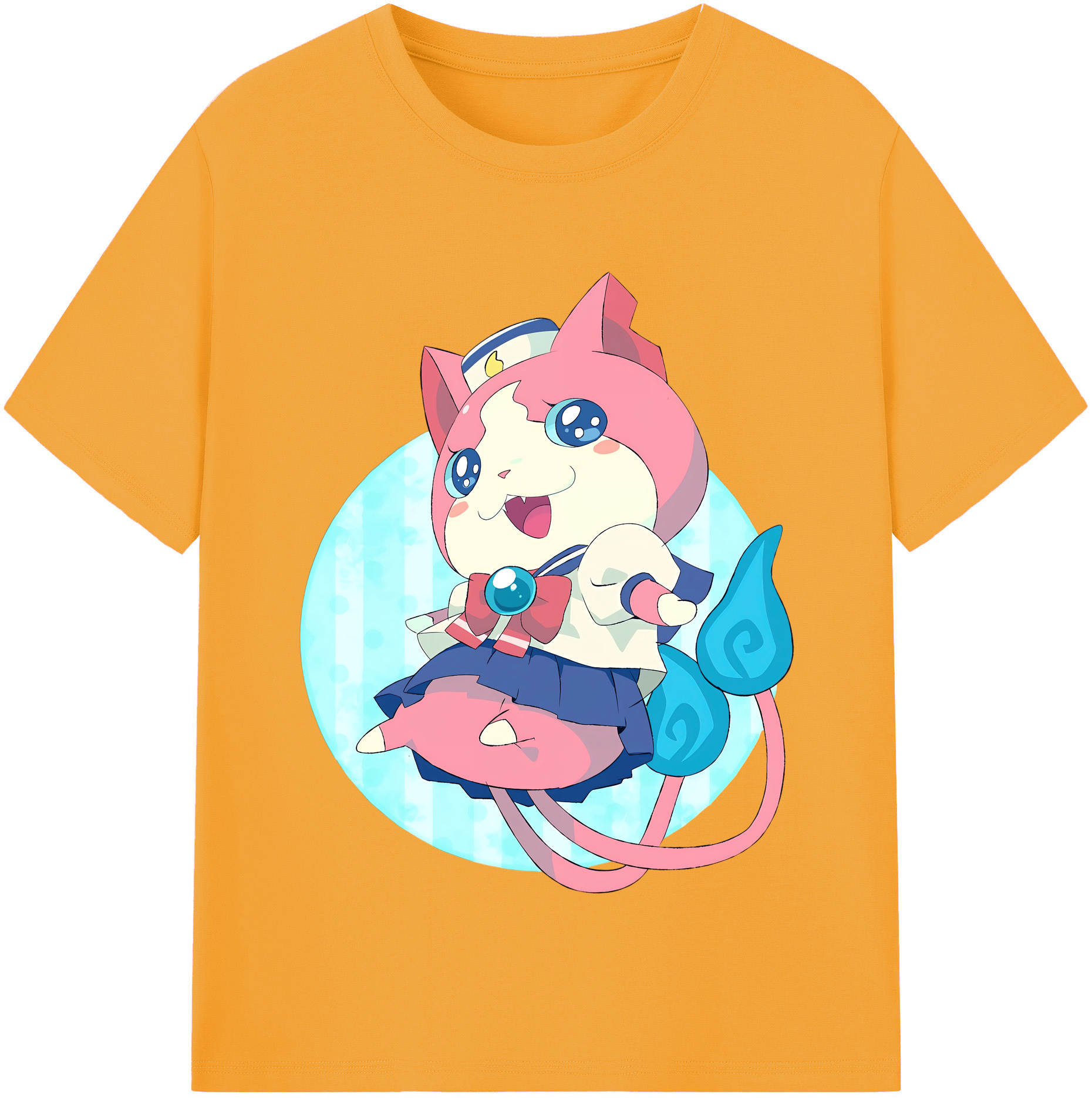 （画像用） 妖怪ウォッチ Yo-kai Watch レディースカジュアルプリントTシャツ（綿100％）