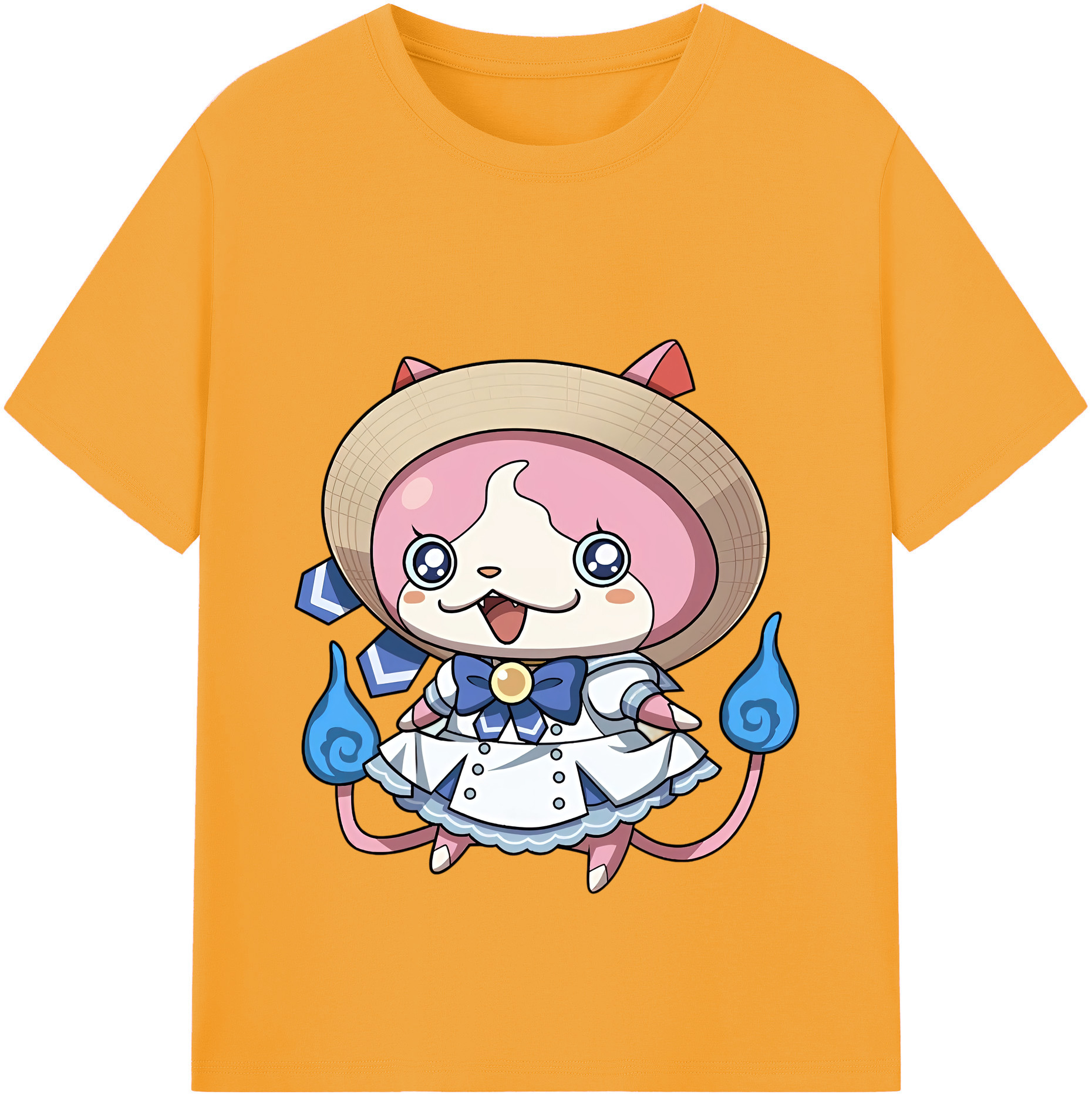 （画像用） 妖怪ウォッチ Yo-kai Watch レディースカジュアルプリントTシャツ（綿100％）