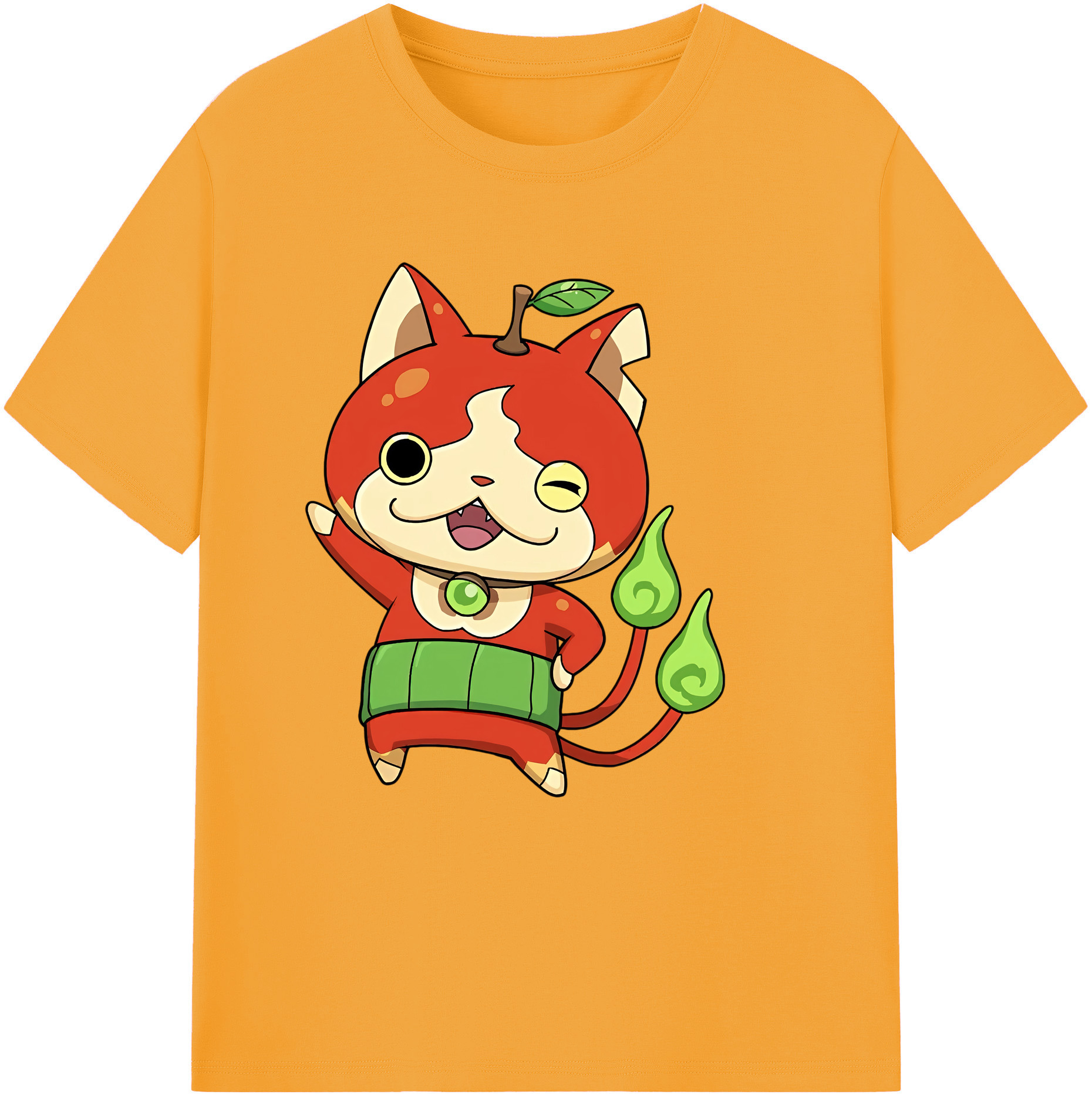 （画像用） 妖怪ウォッチ Yo-kai Watch レディースカジュアルプリントTシャツ（綿100％）
