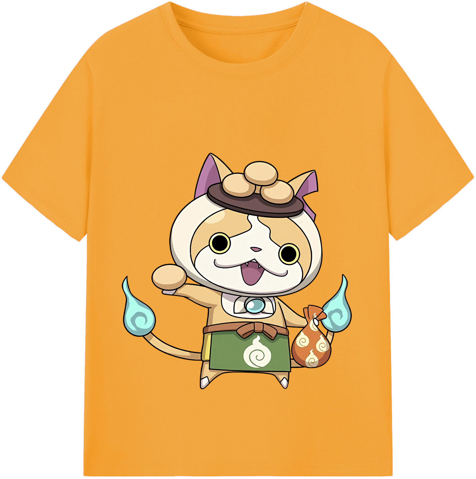 （画像用） 妖怪ウォッチ Yo-kai Watch レディースカジュアルプリントTシャツ（綿100％）