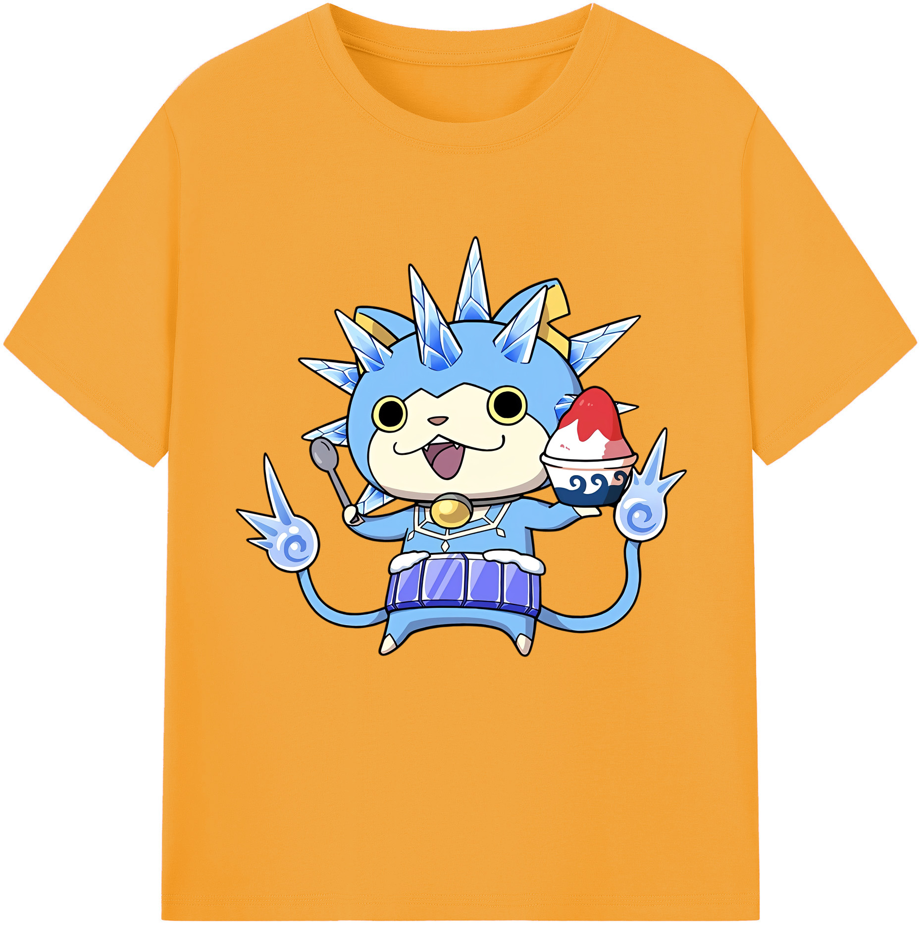 （画像用） 妖怪ウォッチ Yo-kai Watch レディースカジュアルプリントTシャツ（綿100％）