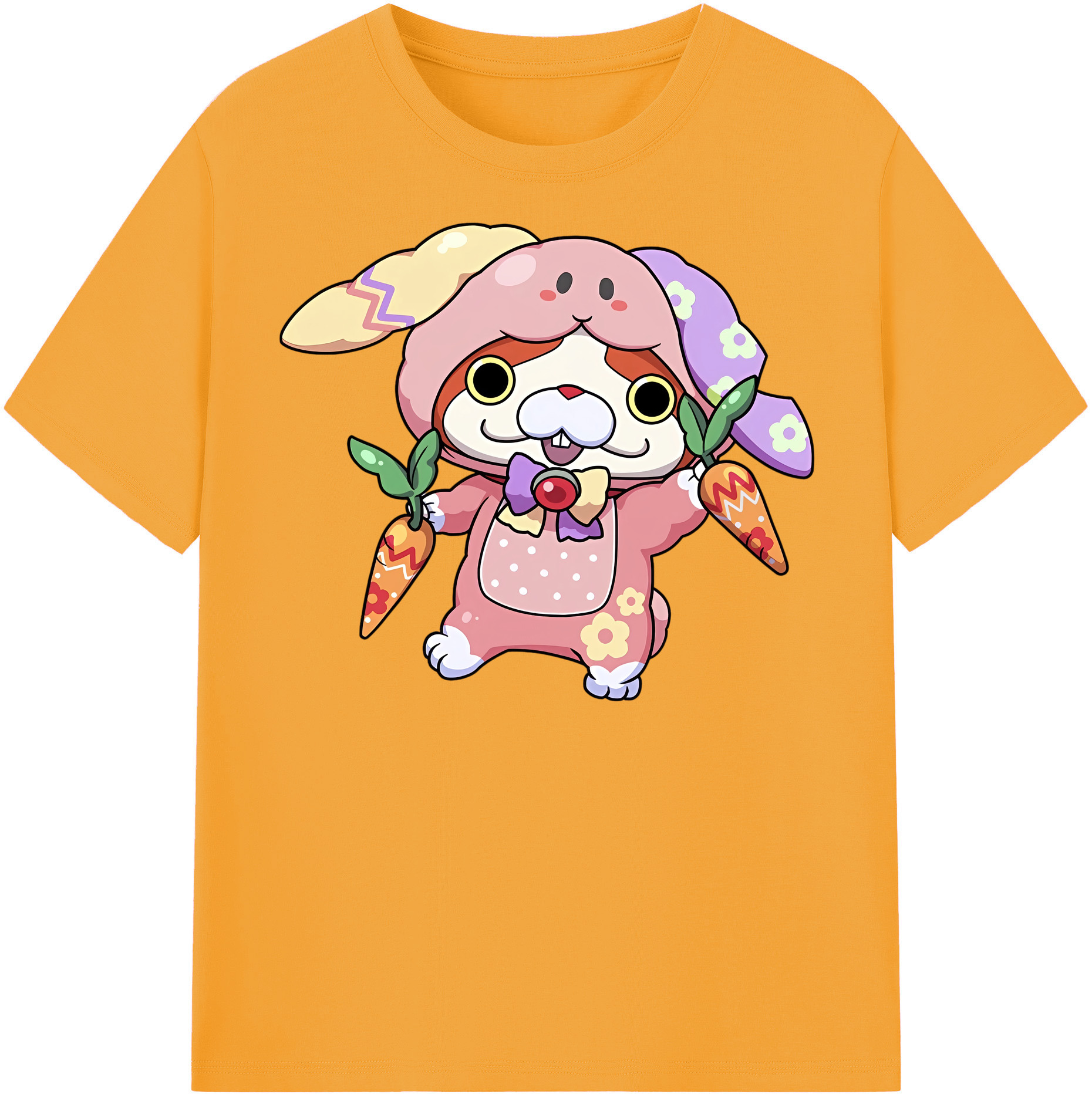 （画像用） 妖怪ウォッチ Yo-kai Watch レディースカジュアルプリントTシャツ（綿100％）