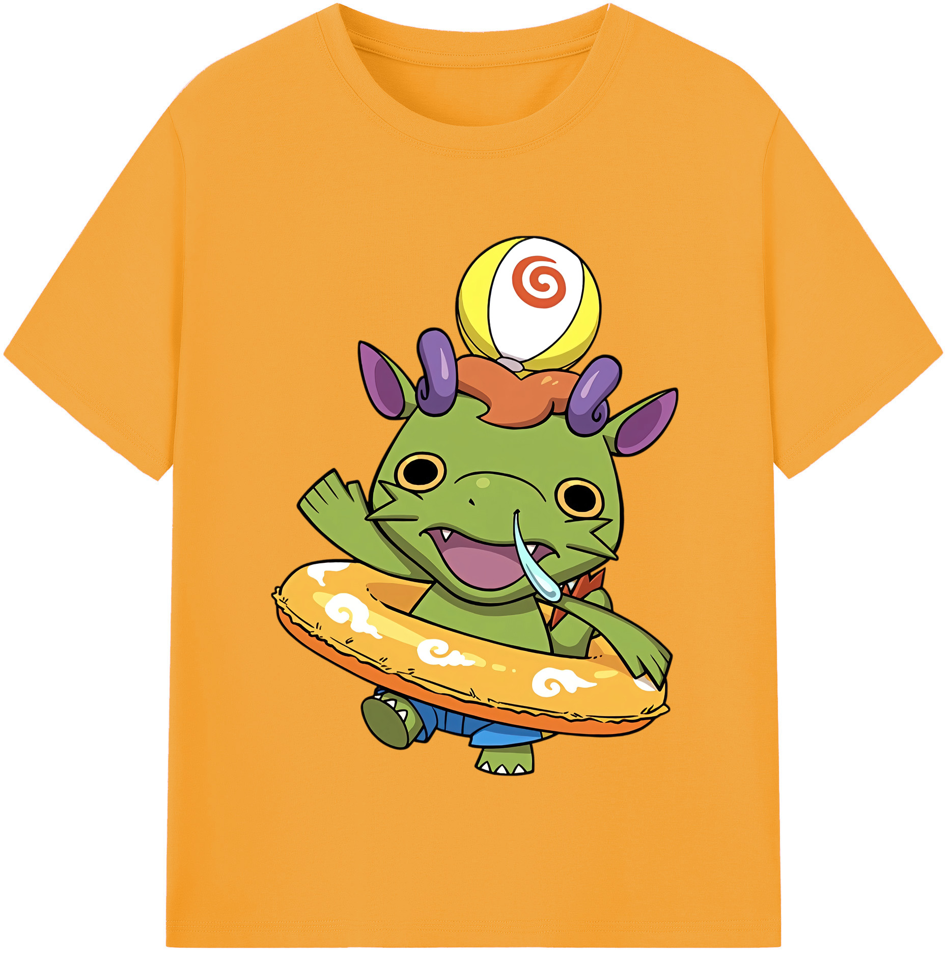 （画像用） 妖怪ウォッチ Yo-kai Watch レディースカジュアルプリントTシャツ（綿100％）
