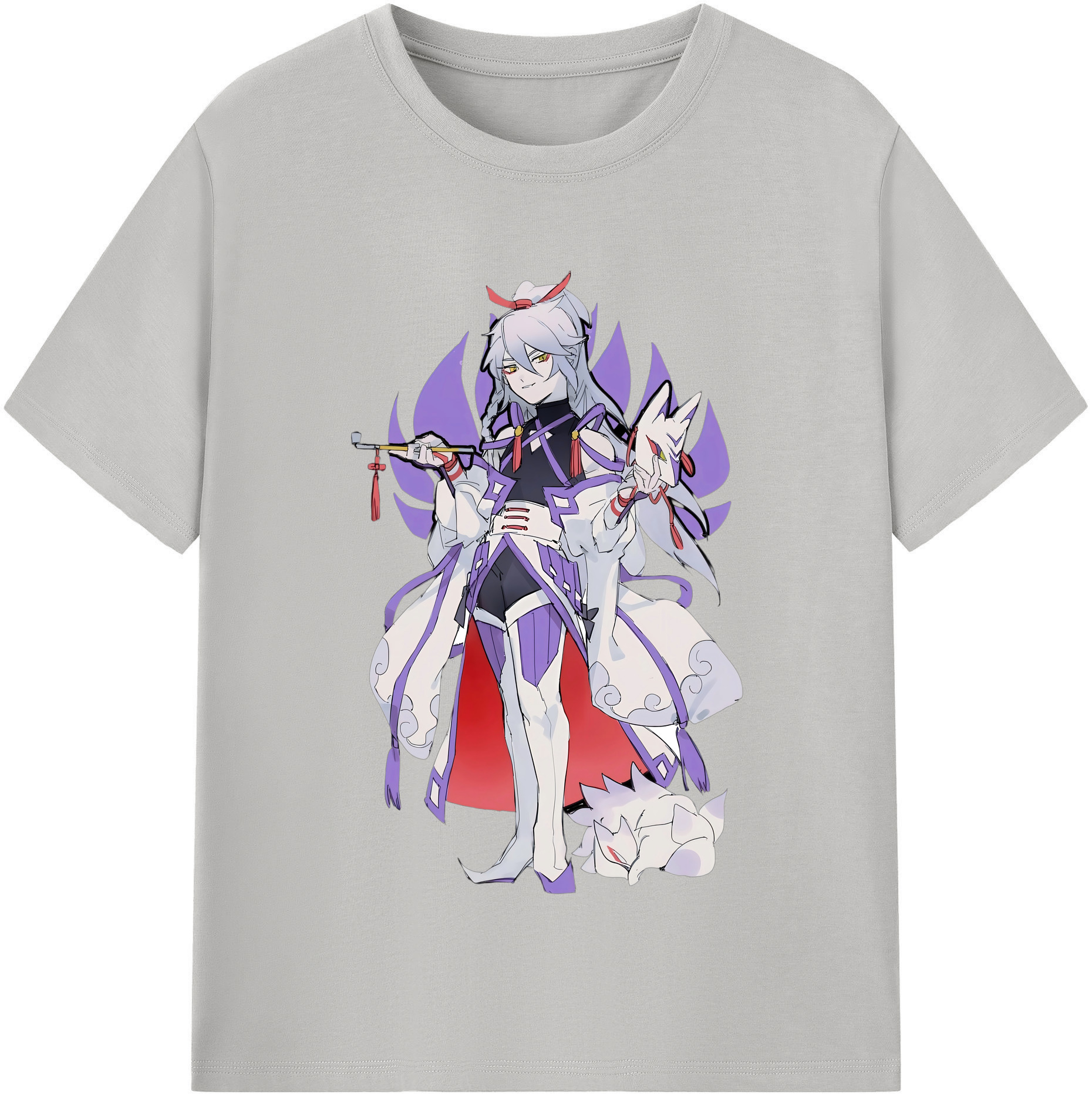 （画像用） 妖怪ウォッチ Yo-kai Watch レディースカジュアルプリントTシャツ（綿100％）