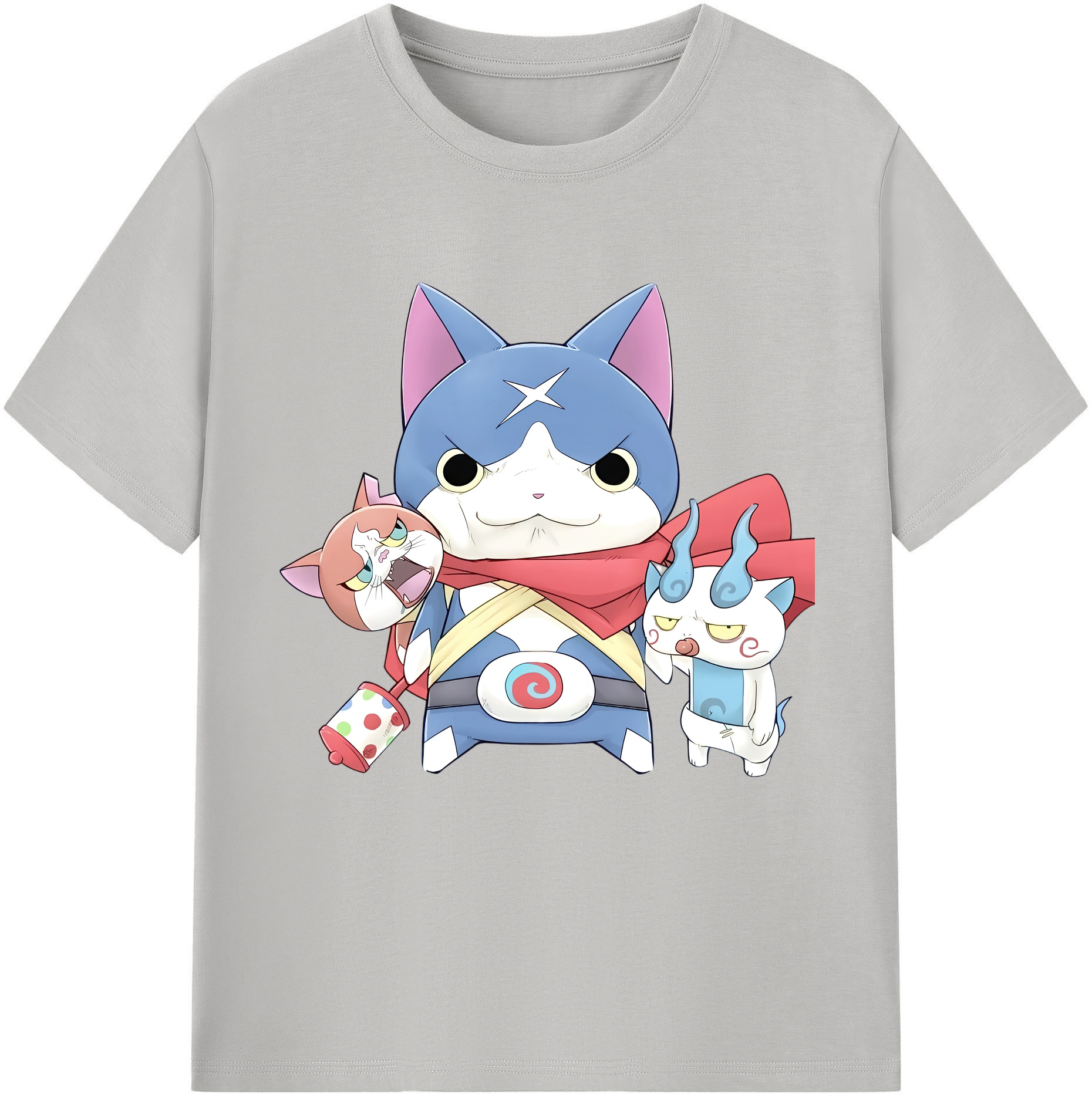（画像用） 妖怪ウォッチ Yo-kai Watch レディースカジュアルプリントTシャツ（綿100％）