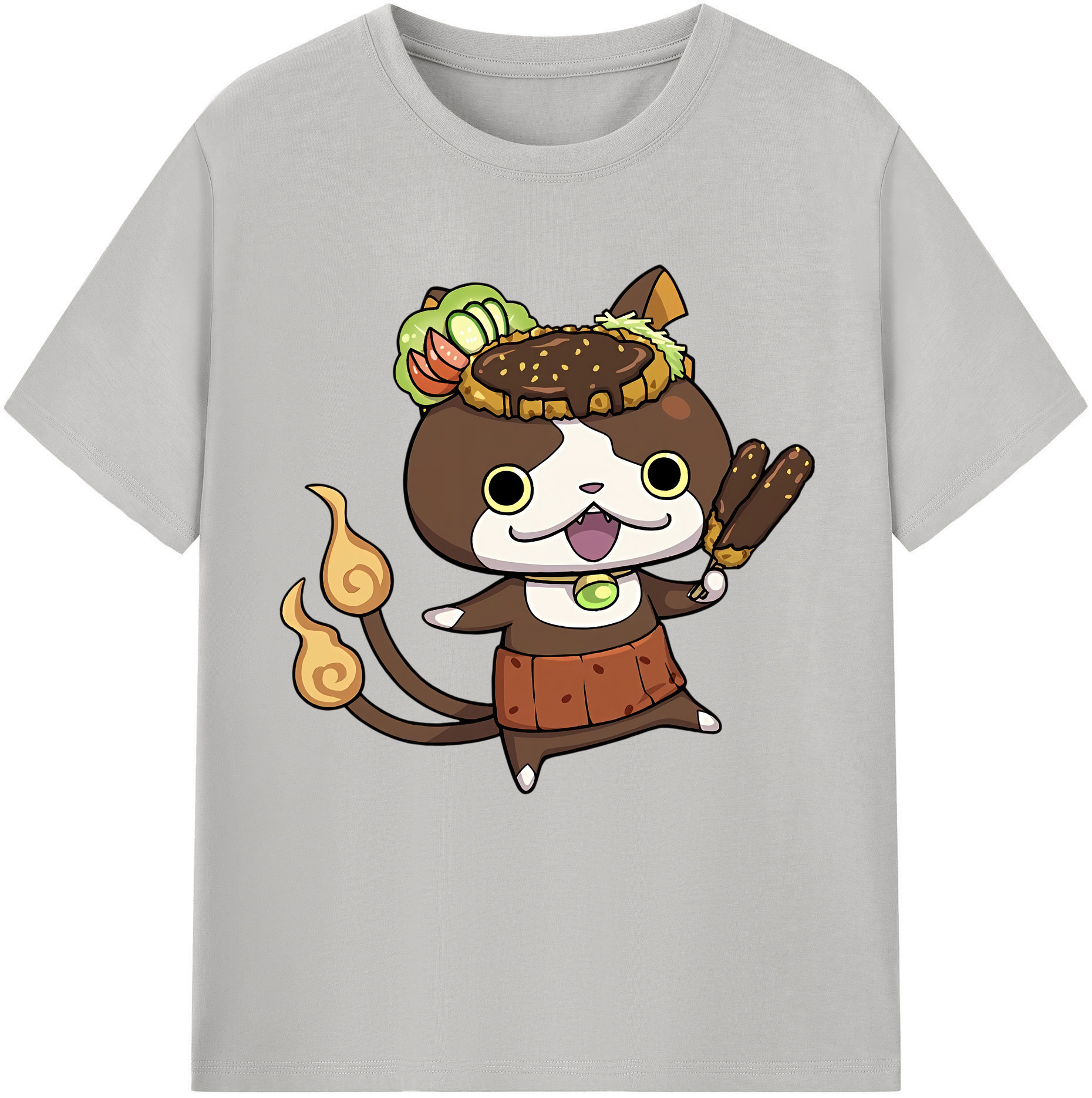 （画像用） 妖怪ウォッチ Yo-kai Watch レディースカジュアルプリントTシャツ（綿100％）