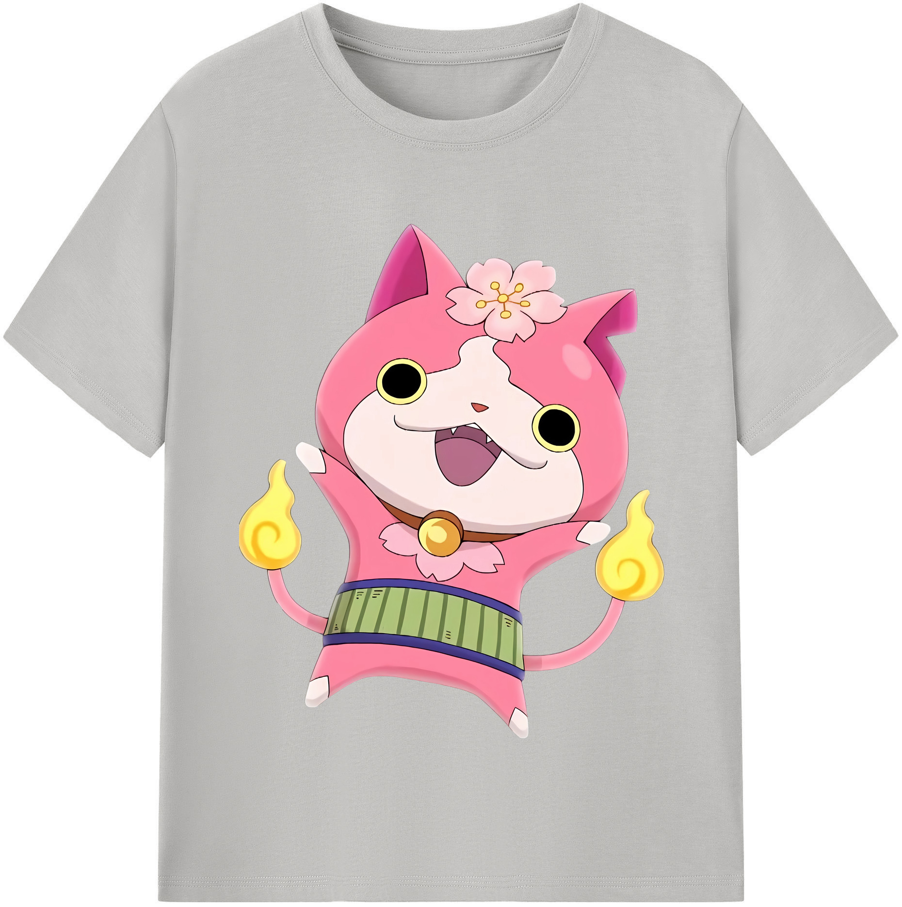 （画像用） 妖怪ウォッチ Yo-kai Watch レディースカジュアルプリントTシャツ（綿100％）
