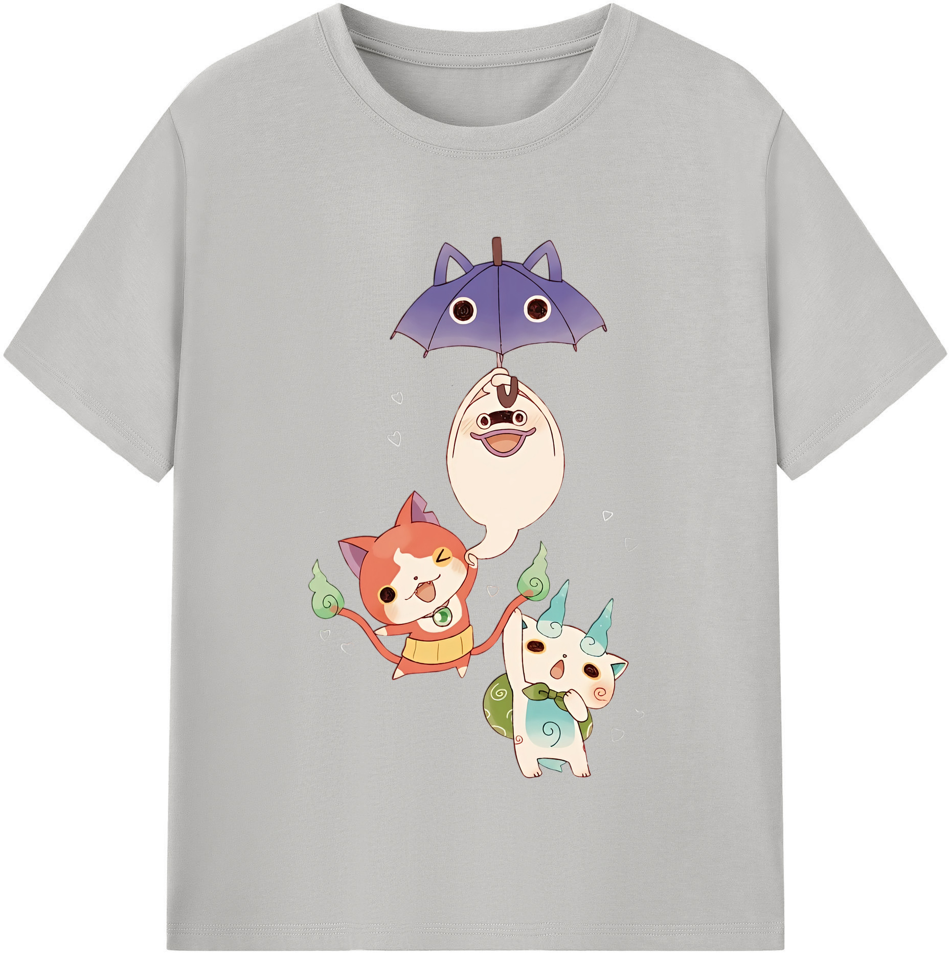 （画像用） 妖怪ウォッチ Yo-kai Watch レディースカジュアルプリントTシャツ（綿100％）