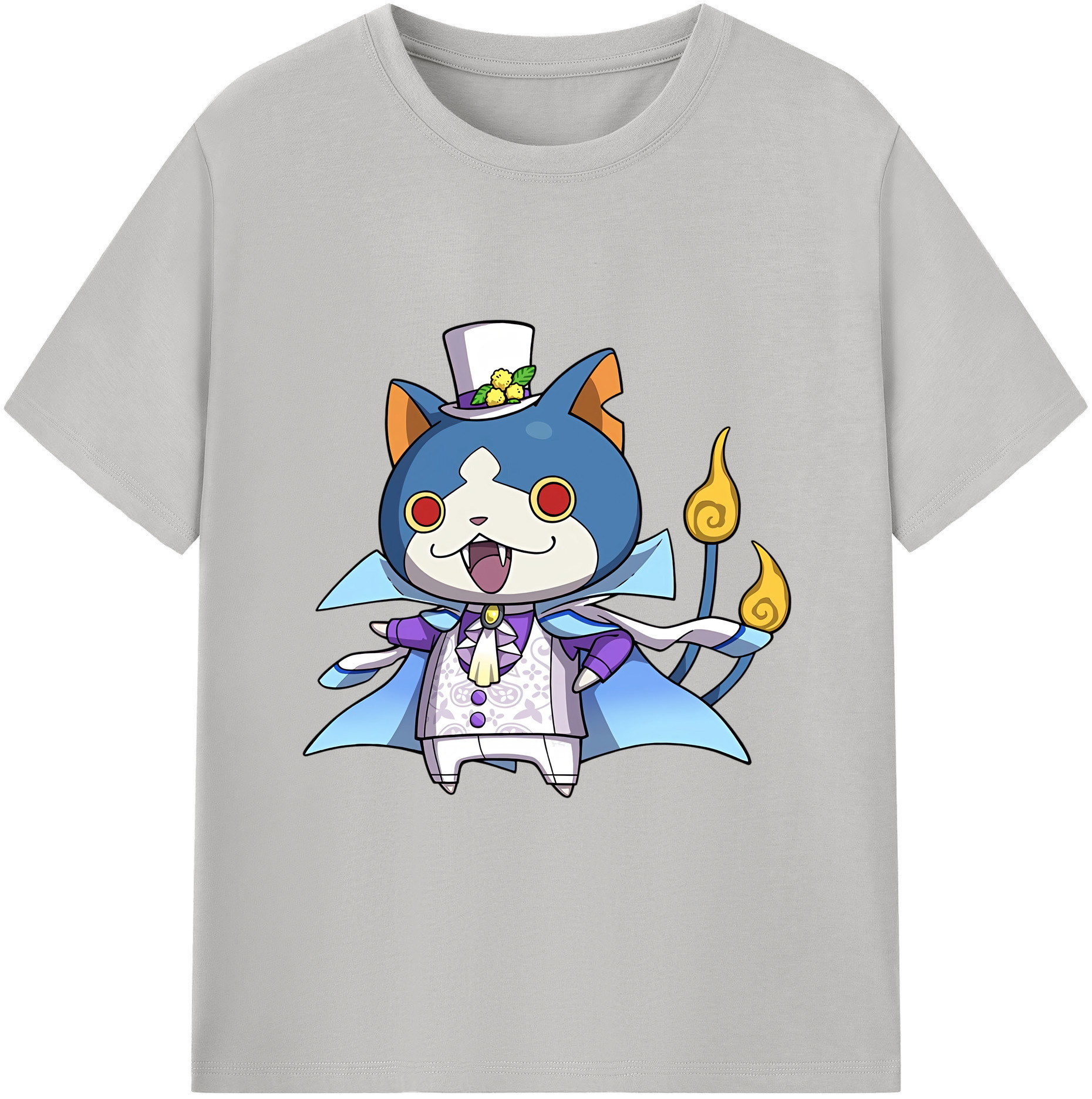 （画像用） 妖怪ウォッチ Yo-kai Watch レディースカジュアルプリントTシャツ（綿100％）