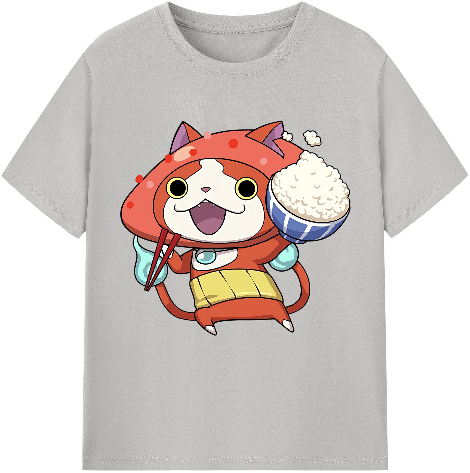 （画像用） 妖怪ウォッチ Yo-kai Watch レディースカジュアルプリントTシャツ（綿100％）