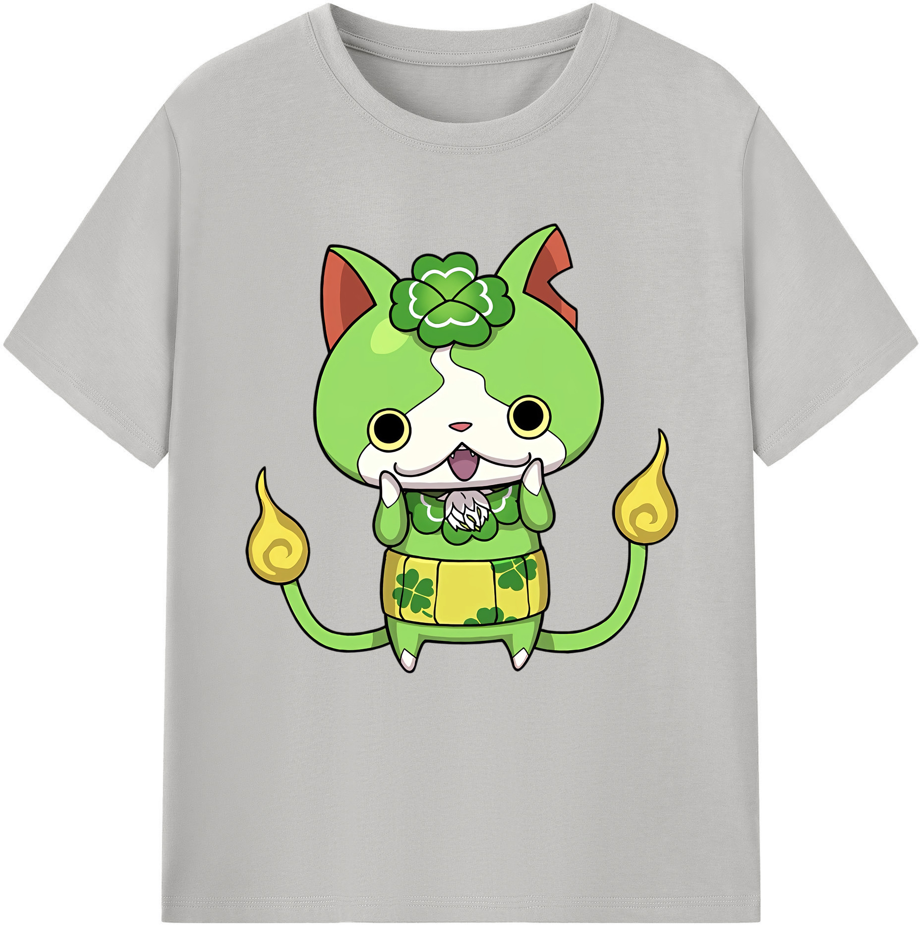 （画像用） 妖怪ウォッチ Yo-kai Watch レディースカジュアルプリントTシャツ（綿100％）