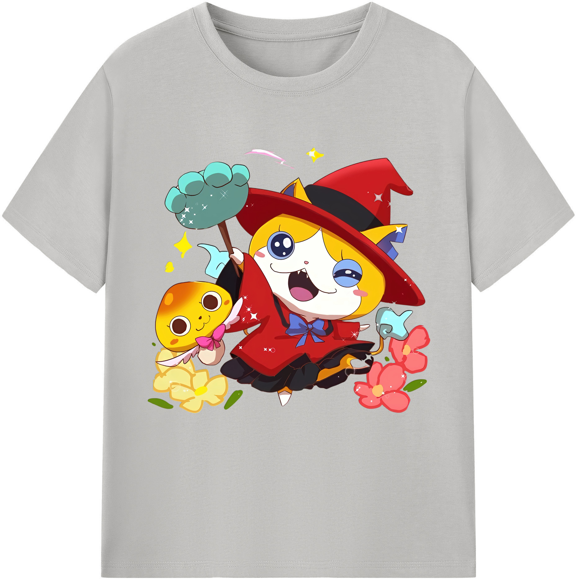 （画像用） 妖怪ウォッチ Yo-kai Watch レディースカジュアルプリントTシャツ（綿100％）