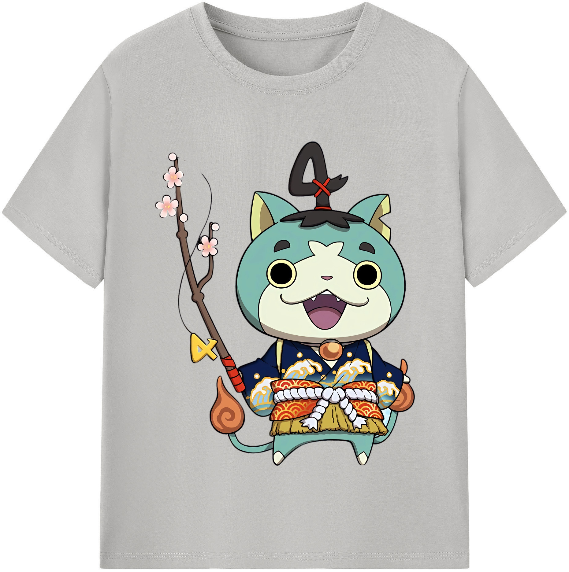（画像用） 妖怪ウォッチ Yo-kai Watch レディースカジュアルプリントTシャツ（綿100％）