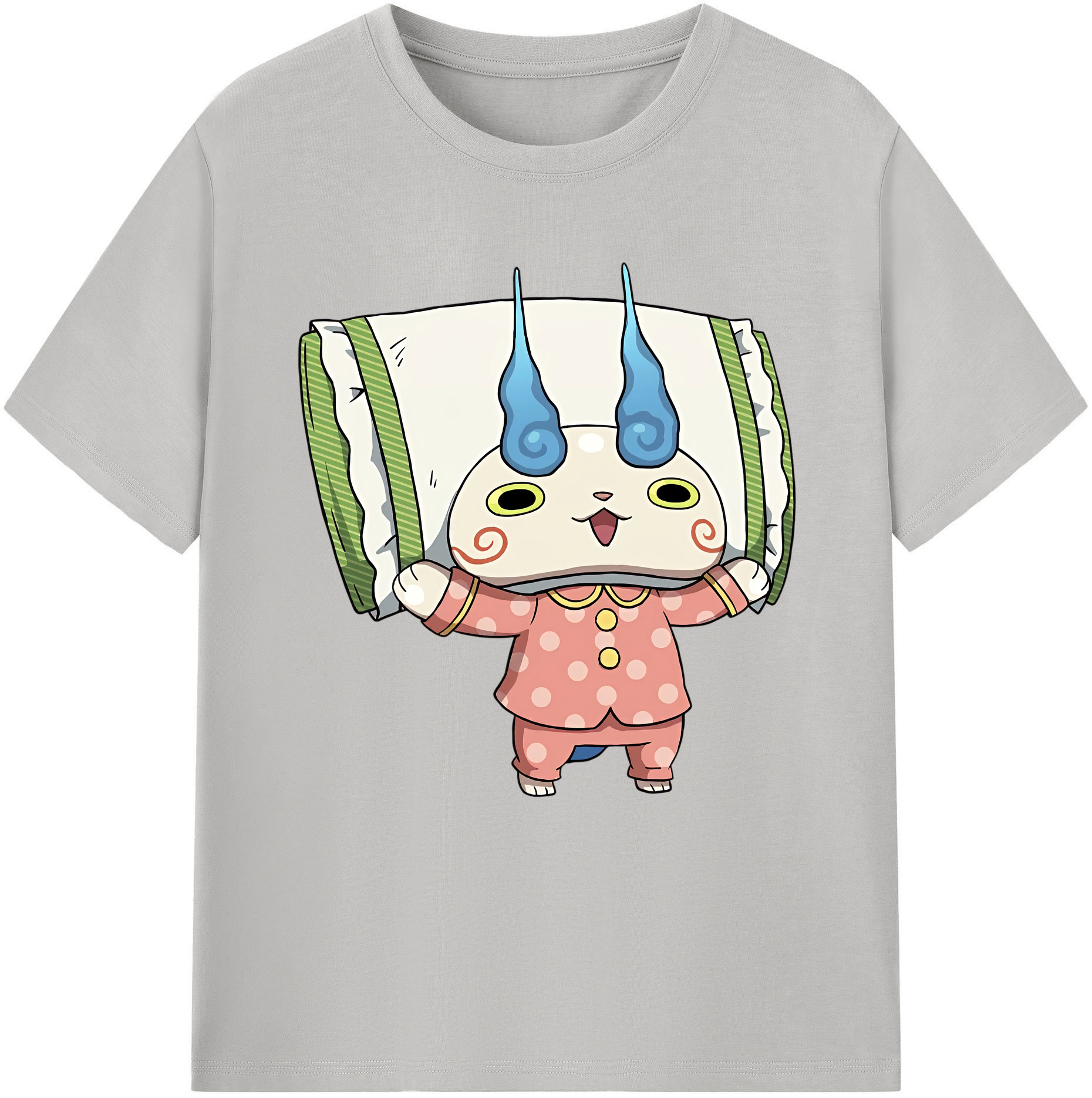 （画像用） 妖怪ウォッチ Yo-kai Watch レディースカジュアルプリントTシャツ（綿100％）