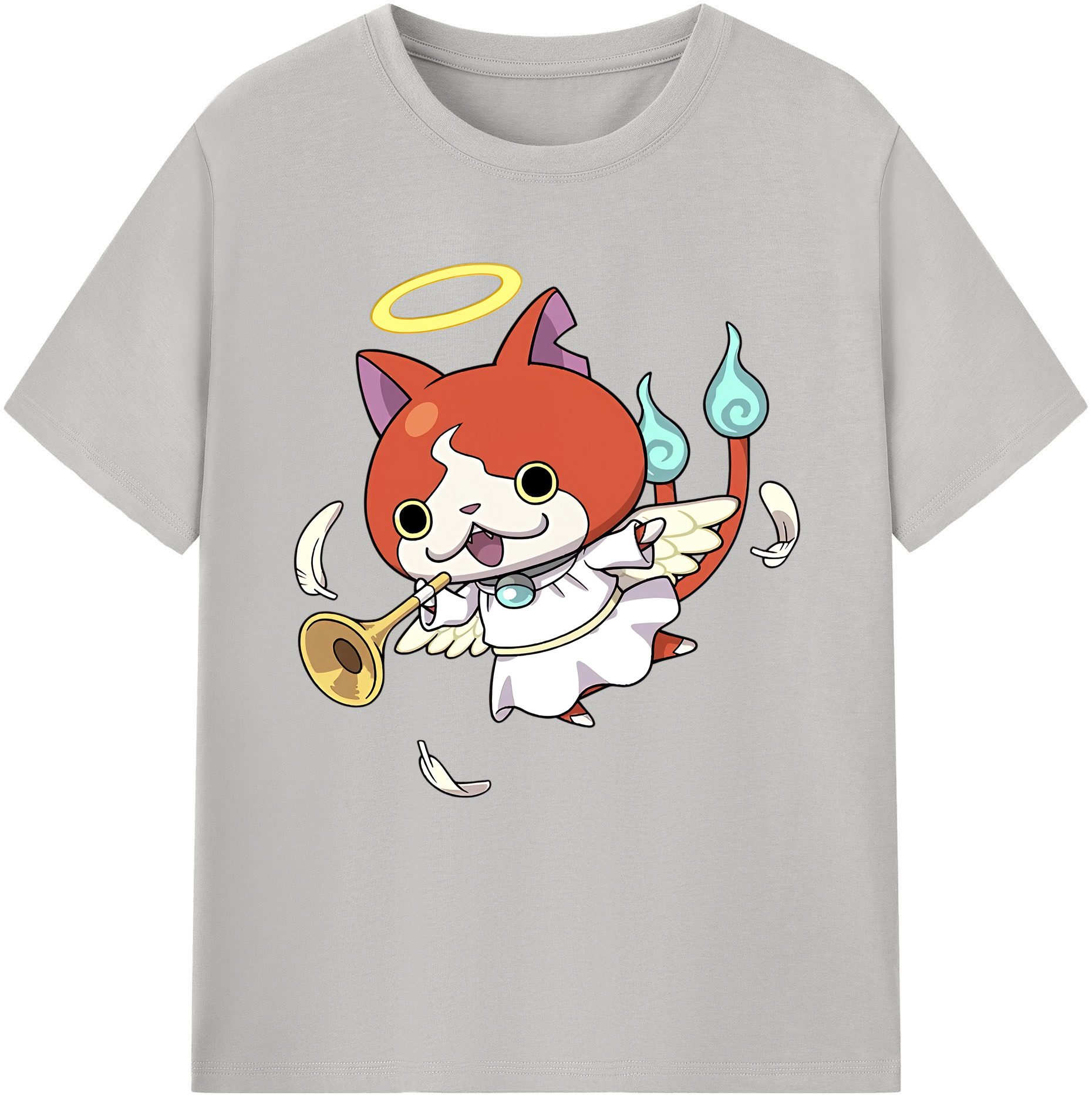 （画像用） 妖怪ウォッチ Yo-kai Watch レディースカジュアルプリントTシャツ（綿100％）
