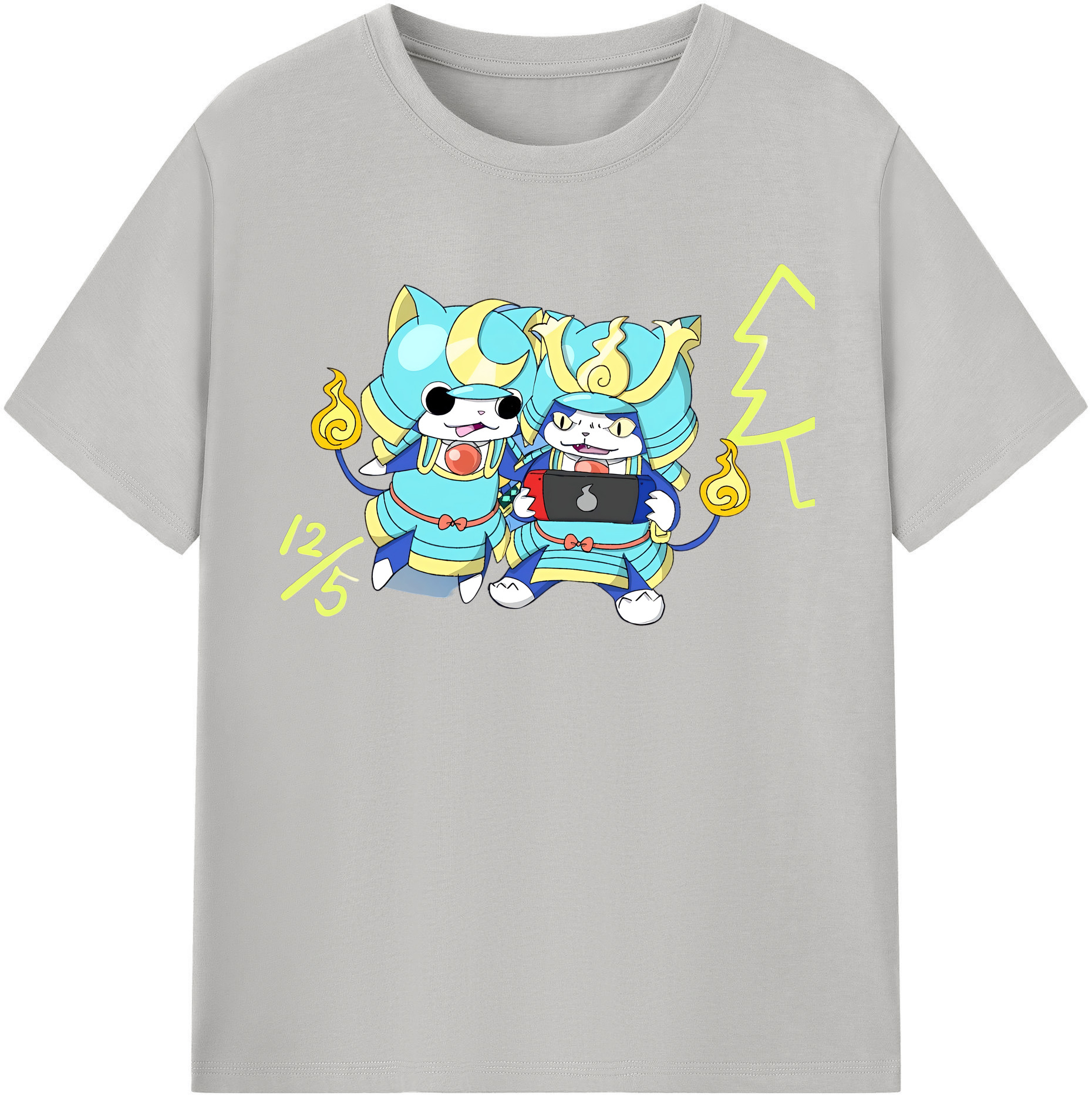 （画像用） 妖怪ウォッチ Yo-kai Watch レディースカジュアルプリントTシャツ（綿100％）