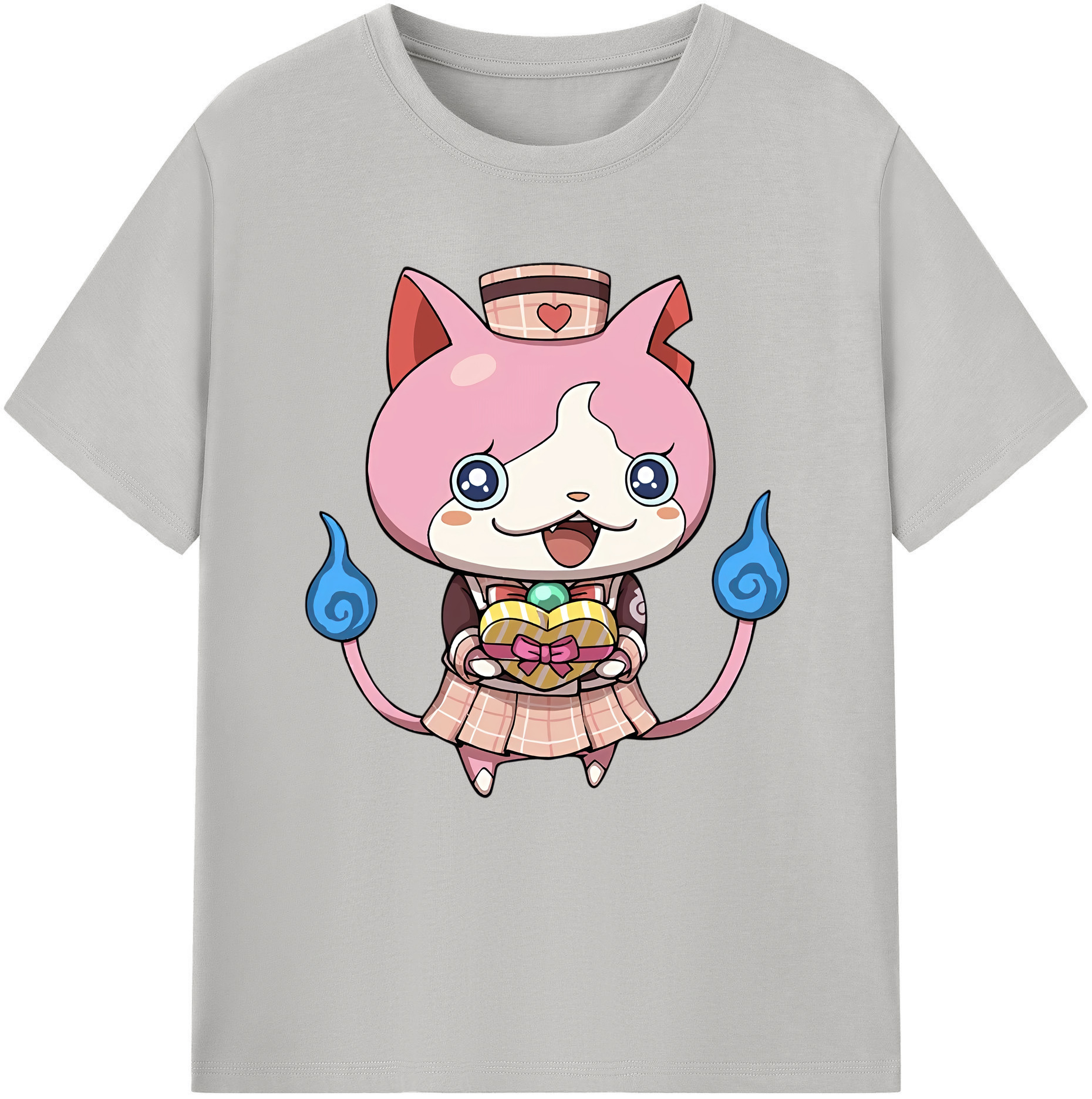 （画像用） 妖怪ウォッチ Yo-kai Watch レディースカジュアルプリントTシャツ（綿100％）
