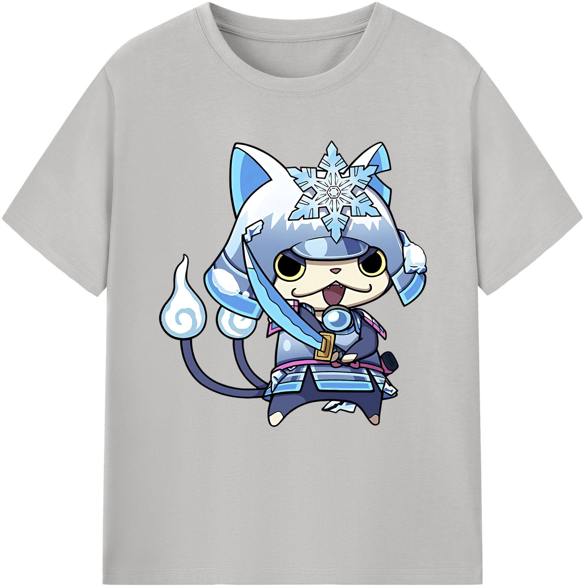 （画像用） 妖怪ウォッチ Yo-kai Watch レディースカジュアルプリントTシャツ（綿100％）