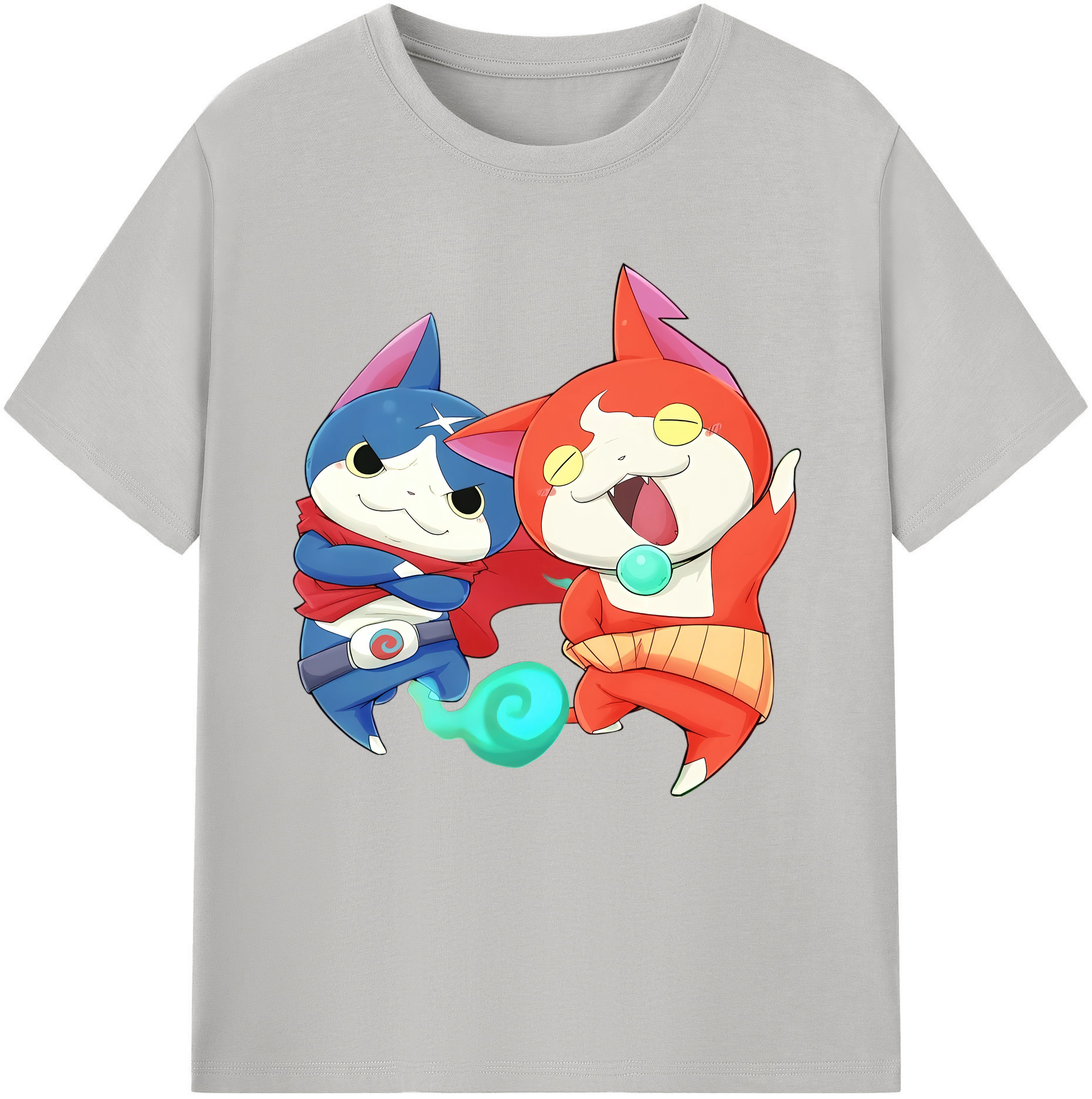 （画像用） 妖怪ウォッチ Yo-kai Watch レディースカジュアルプリントTシャツ（綿100％）