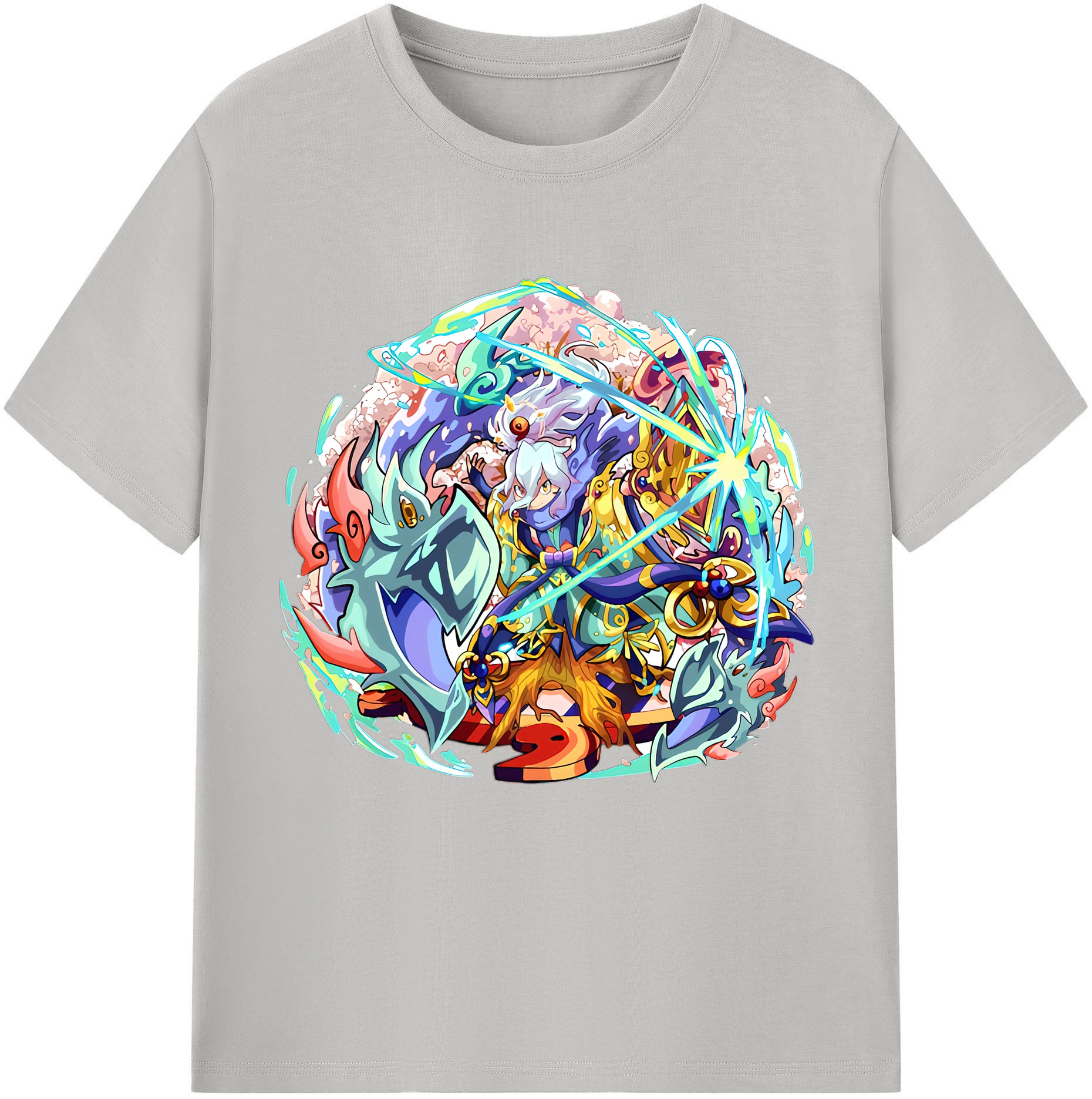 （画像用） 妖怪ウォッチ Yo-kai Watch レディースカジュアルプリントTシャツ（綿100％）