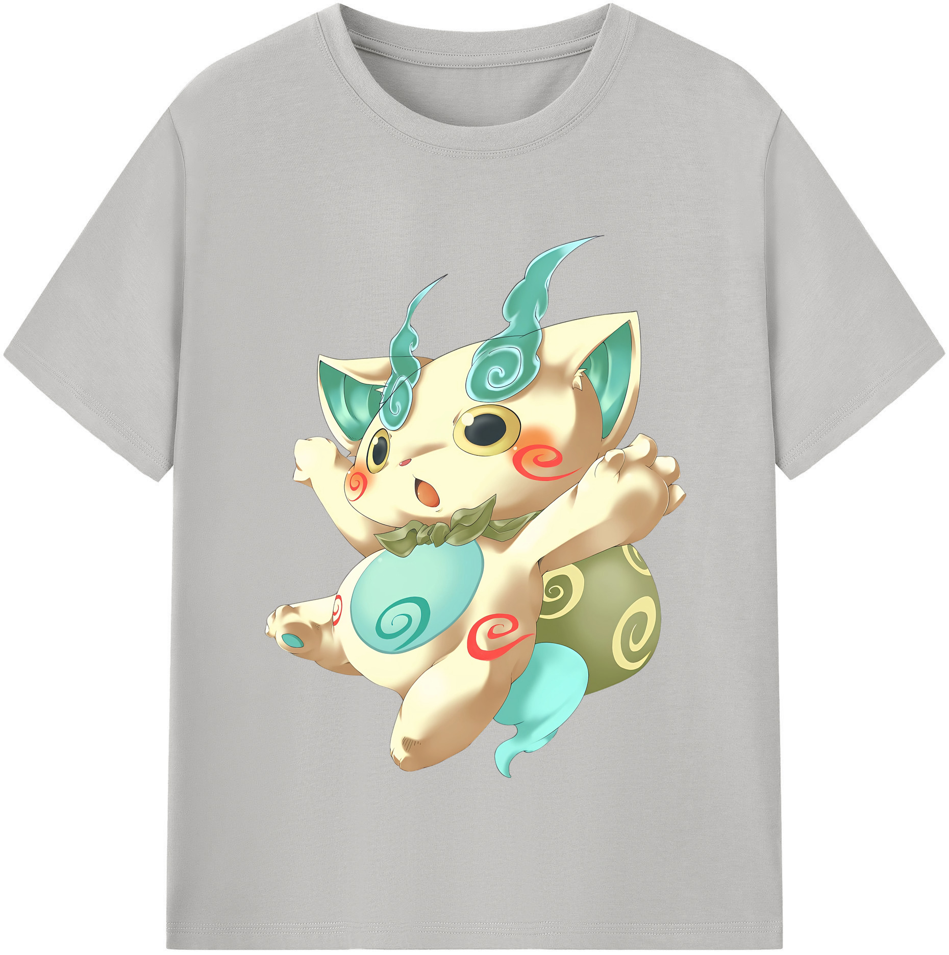 （画像用） 妖怪ウォッチ Yo-kai Watch レディースカジュアルプリントTシャツ（綿100％）
