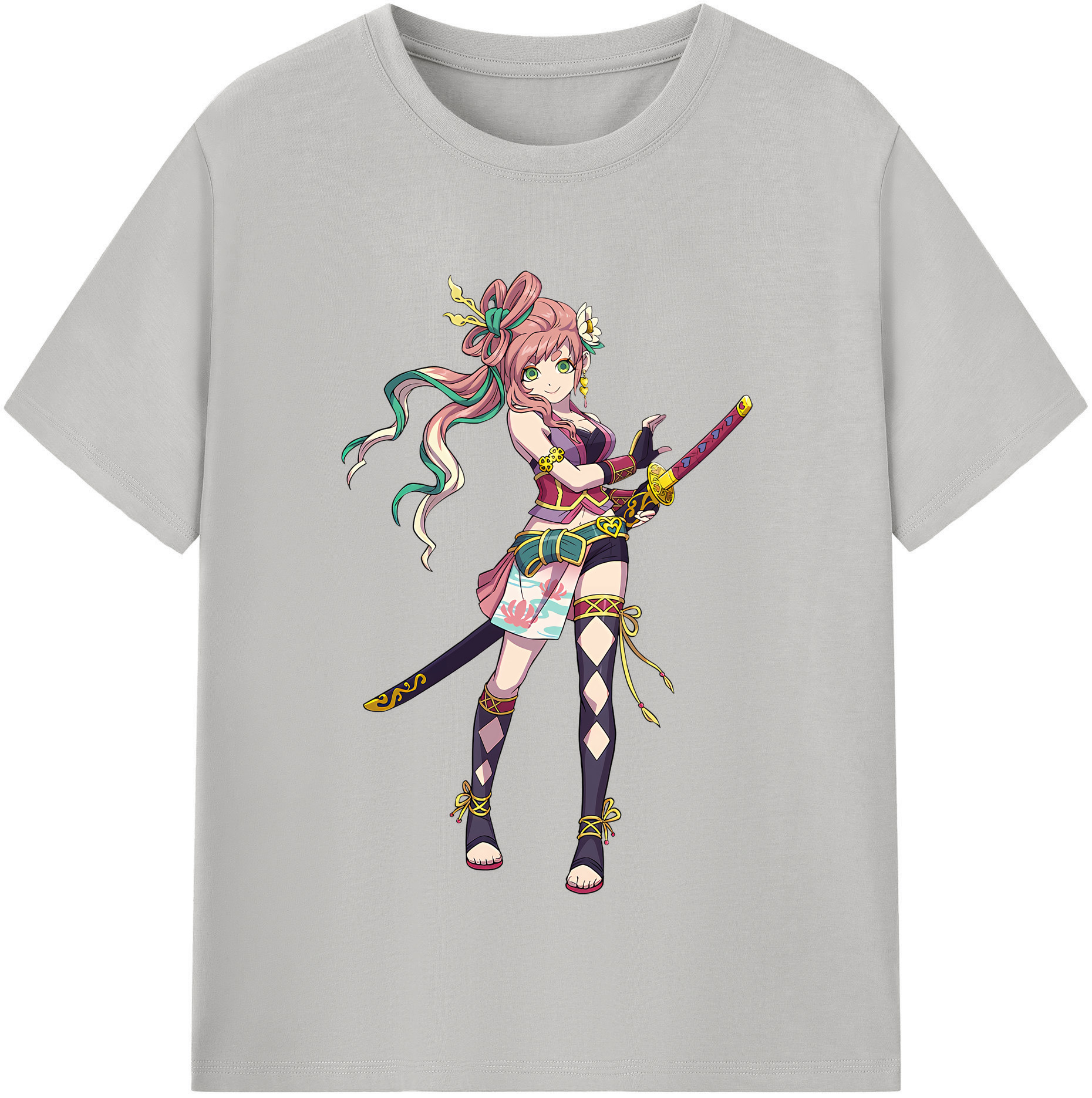 （画像用） 妖怪ウォッチ Yo-kai Watch レディースカジュアルプリントTシャツ（綿100％）