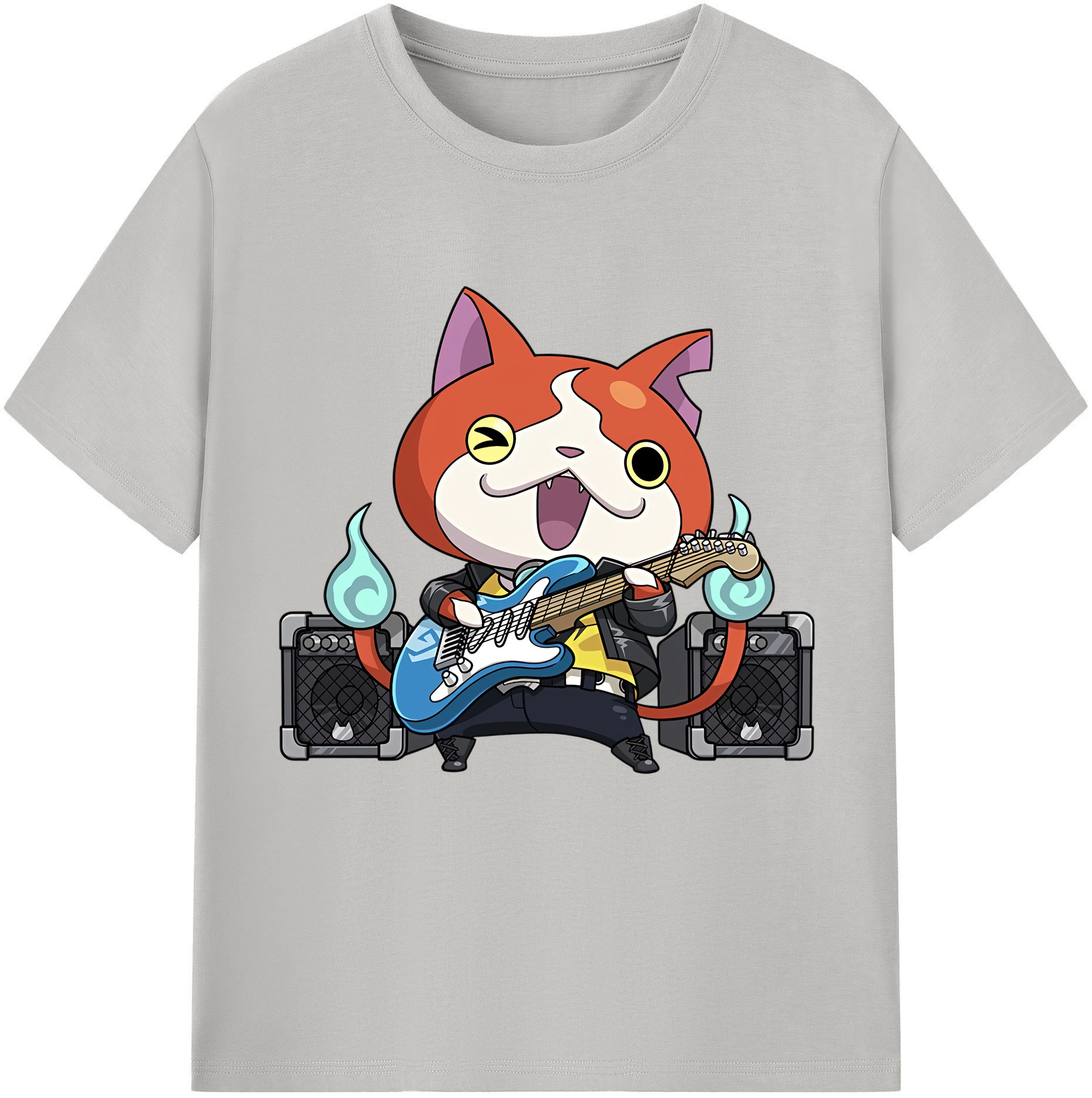 （画像用） 妖怪ウォッチ Yo-kai Watch レディースカジュアルプリントTシャツ（綿100％）