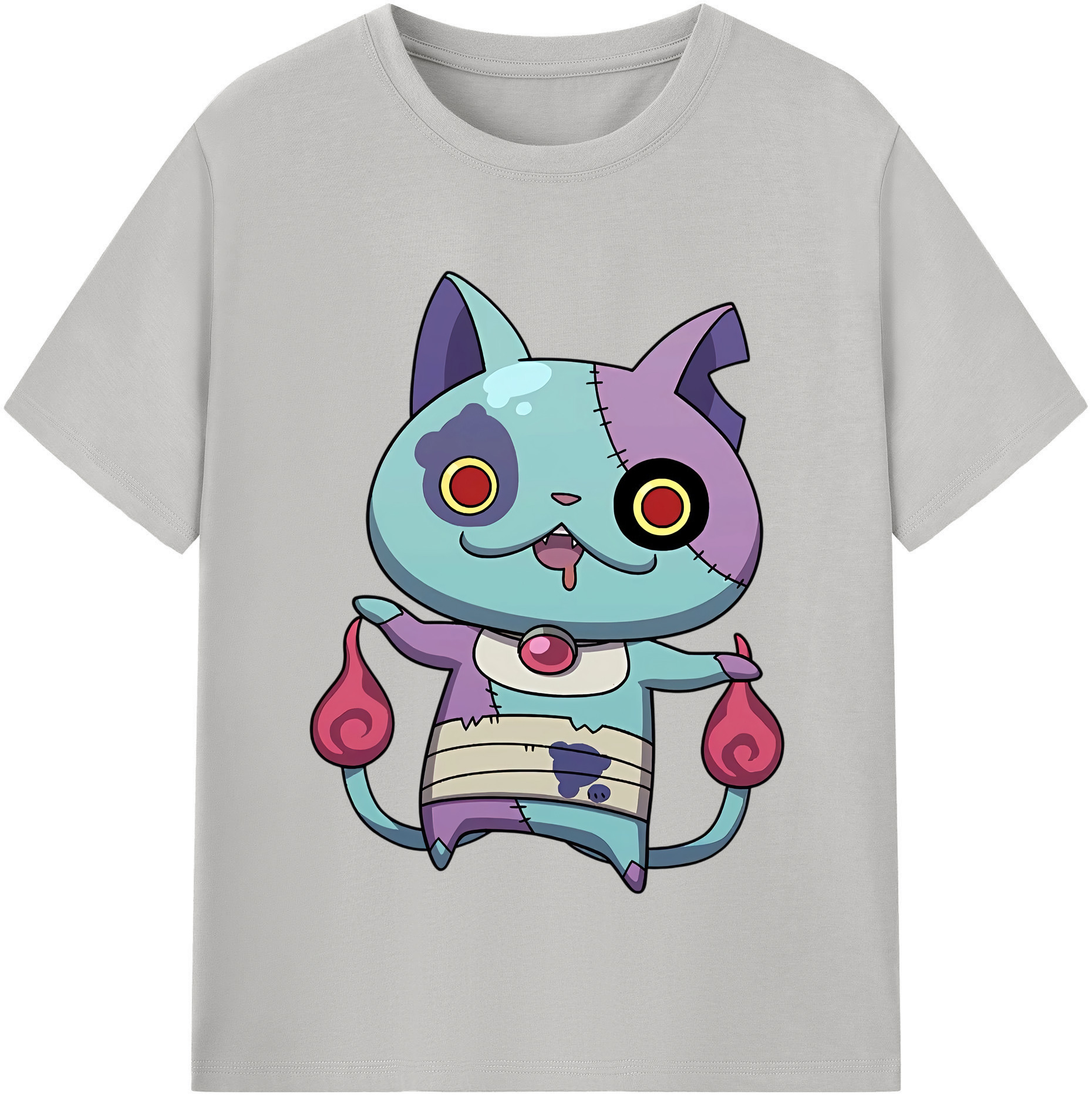（画像用） 妖怪ウォッチ Yo-kai Watch レディースカジュアルプリントTシャツ（綿100％）