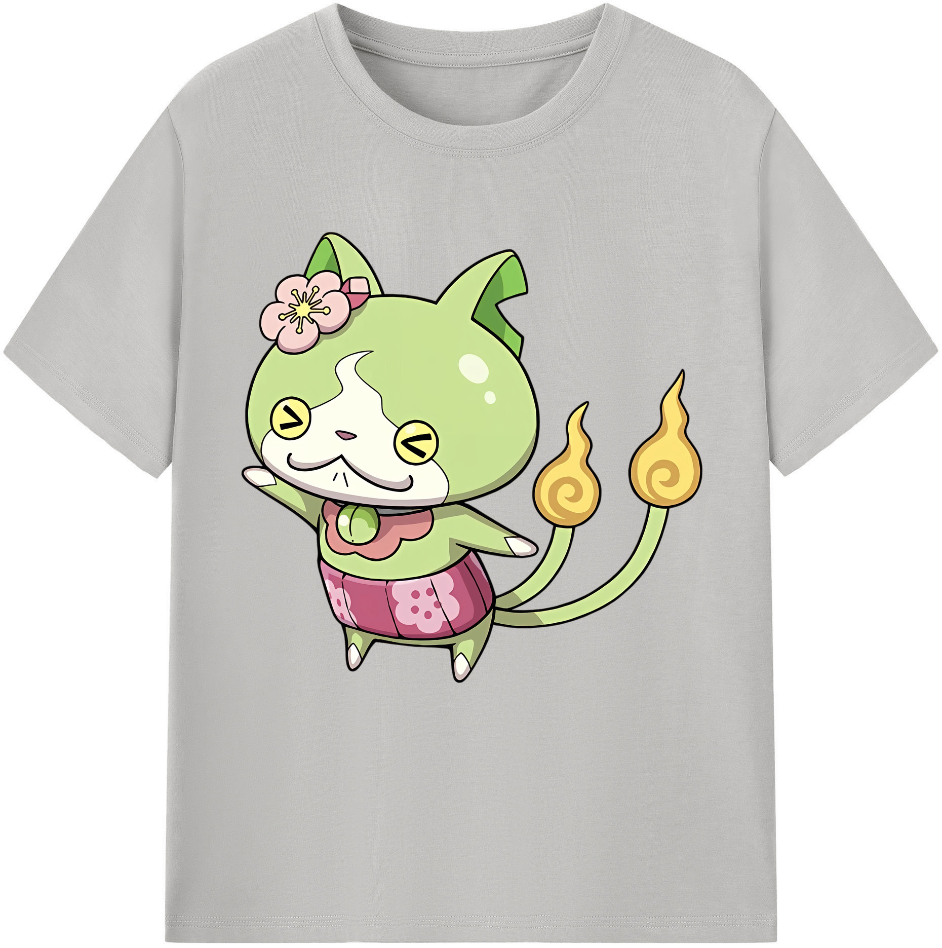 （画像用） 妖怪ウォッチ Yo-kai Watch レディースカジュアルプリントTシャツ（綿100％）