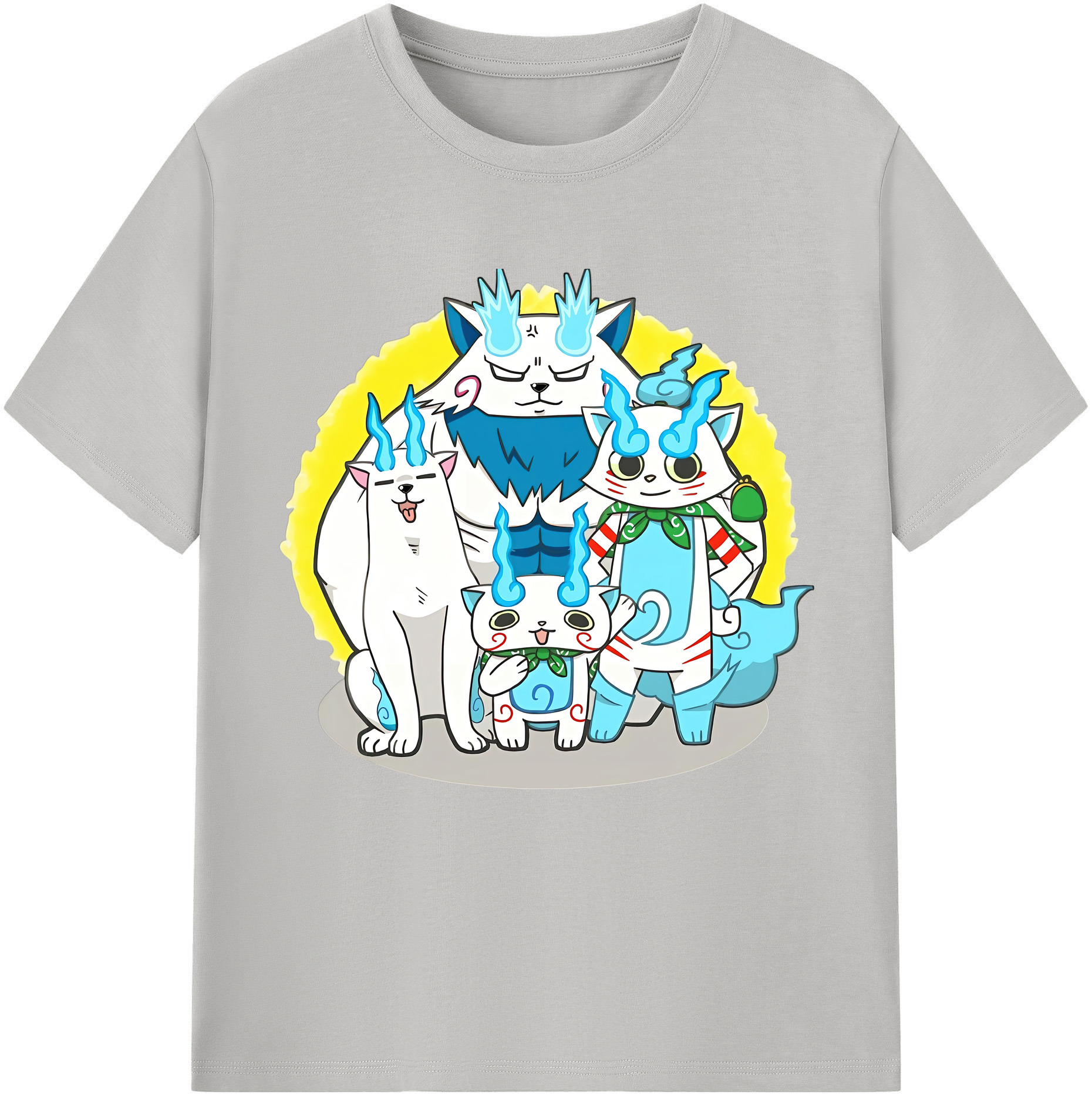（画像用） 妖怪ウォッチ Yo-kai Watch レディースカジュアルプリントTシャツ（綿100％）