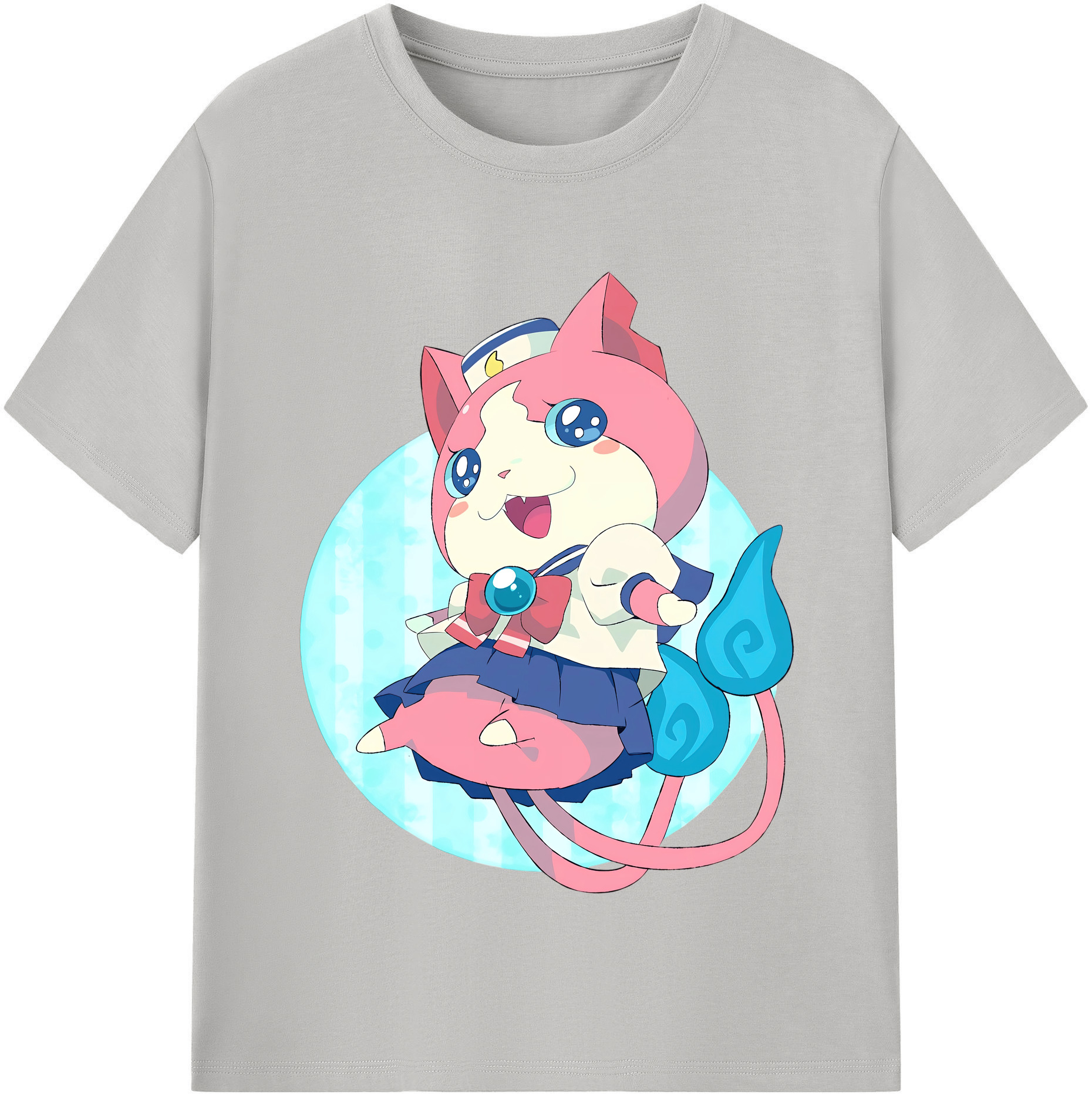 （画像用） 妖怪ウォッチ Yo-kai Watch レディースカジュアルプリントTシャツ（綿100％）