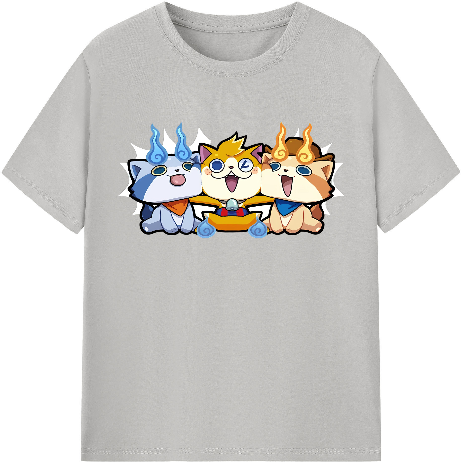 （画像用） 妖怪ウォッチ Yo-kai Watch レディースカジュアルプリントTシャツ（綿100％）