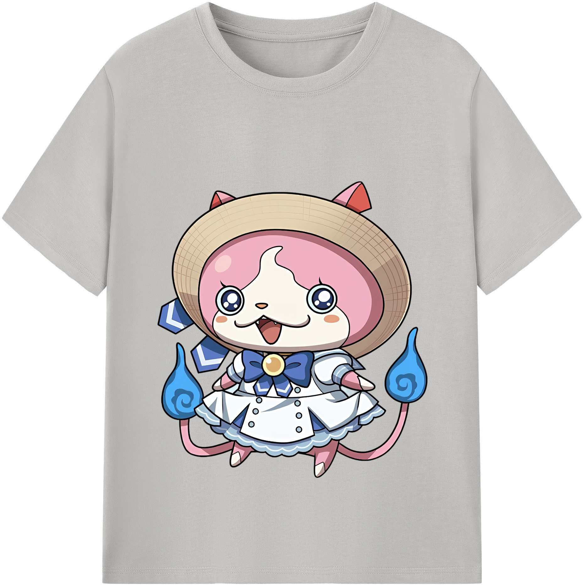 （画像用） 妖怪ウォッチ Yo-kai Watch レディースカジュアルプリントTシャツ（綿100％）