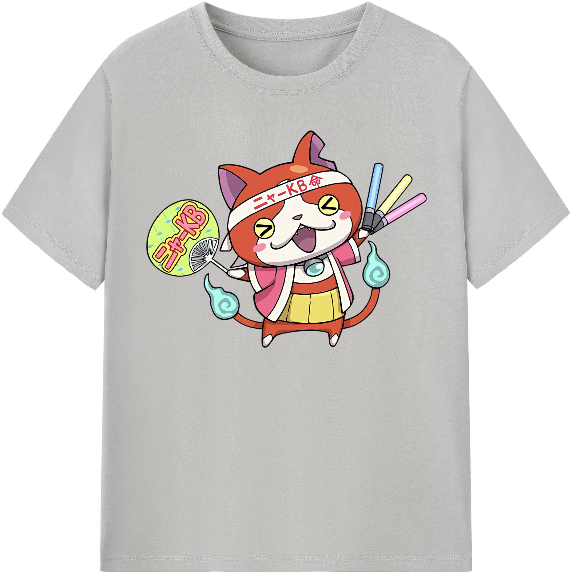 （画像用） 妖怪ウォッチ Yo-kai Watch レディースカジュアルプリントTシャツ（綿100％）