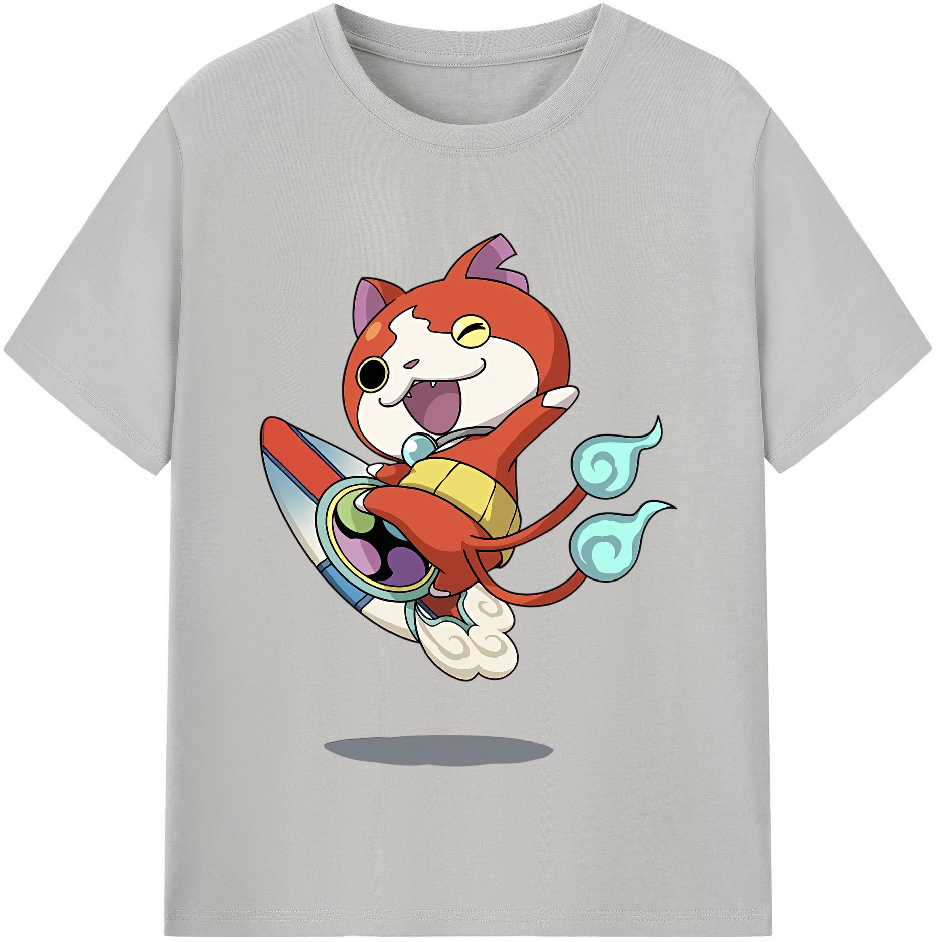 （画像用） 妖怪ウォッチ Yo-kai Watch レディースカジュアルプリントTシャツ（綿100％）